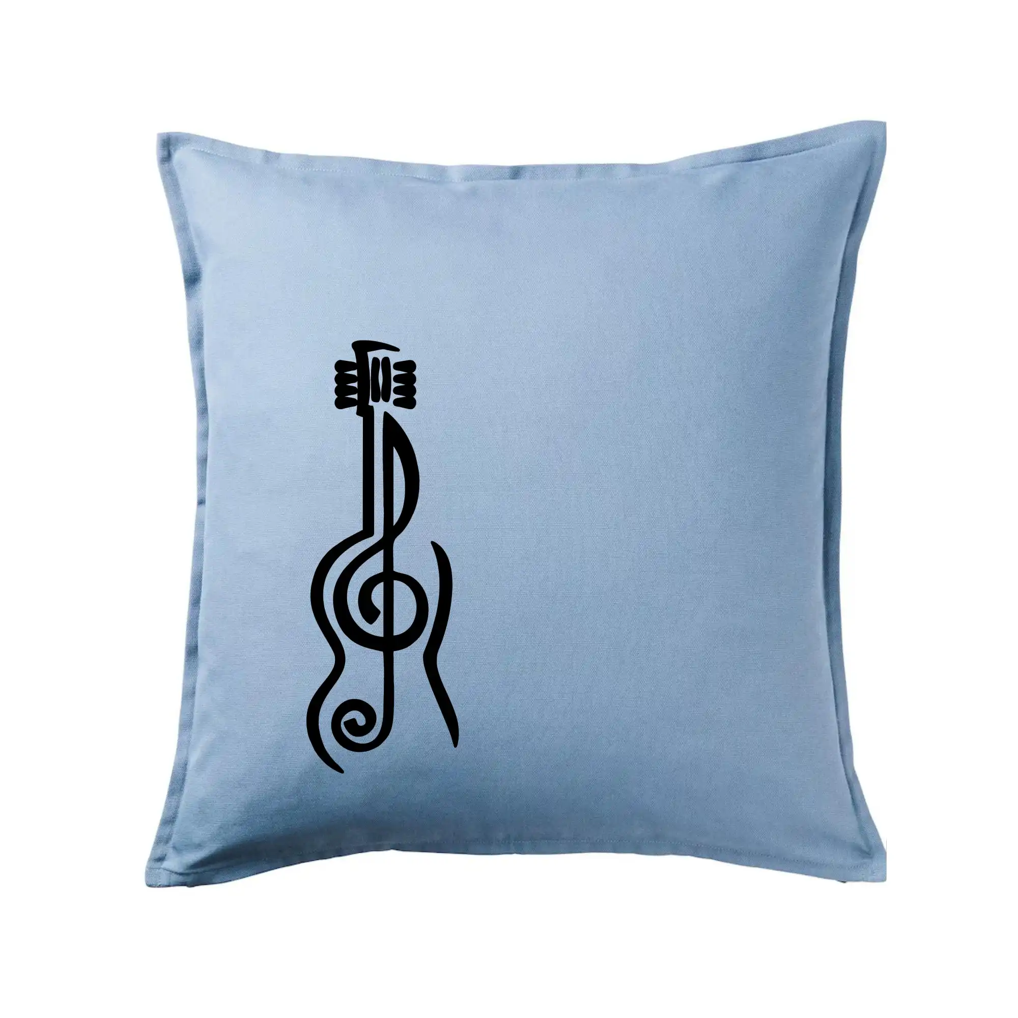 Hudobné tričká - Husľový kľúč gitara - Vankúš 50x50