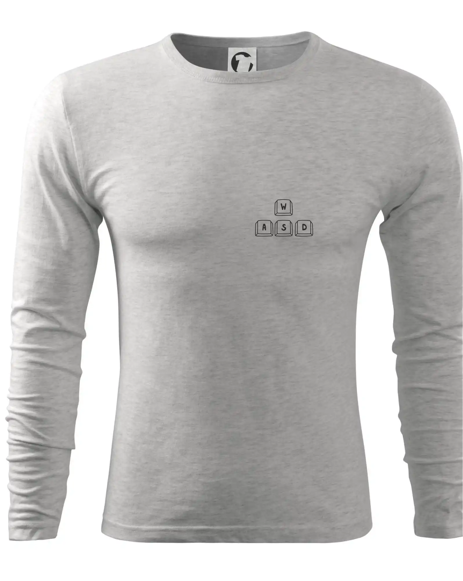 Tričká pre ajťákov - WASD klávesy - prso - Tričko s dlhým rukávom FIT-T long sleeve