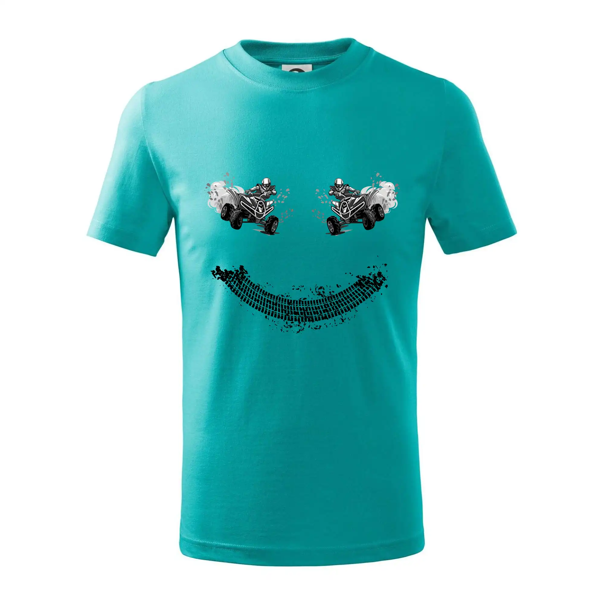 Tričko s štvorkolkou - Štvorkolka smile - Tričko detské bavlnené
