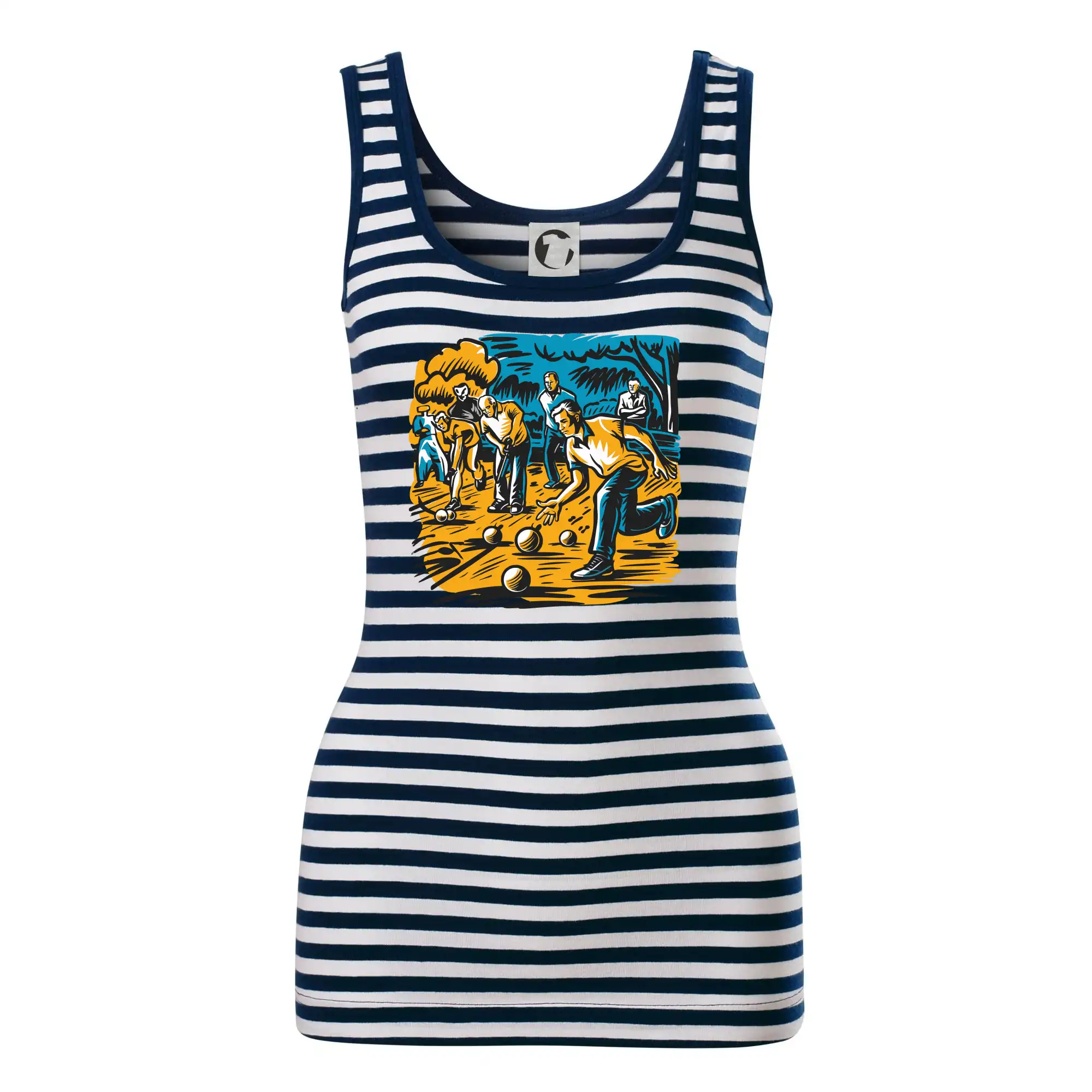 Ostatné športy - Petanque hra - modro oranžová - Sailor tielko na vodu