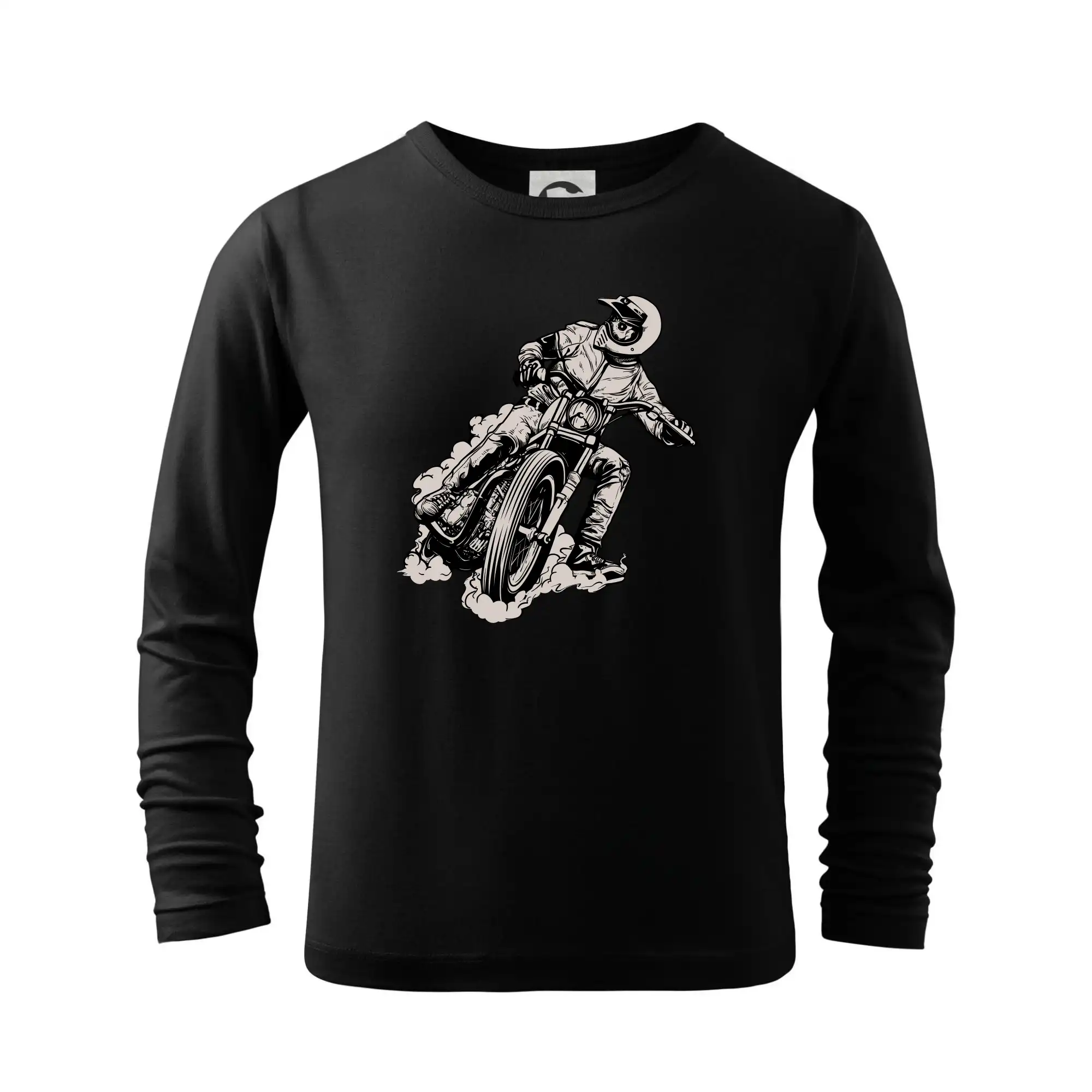 Motocross tričká - Motorkár bokom - Tričko detské Long Sleeve