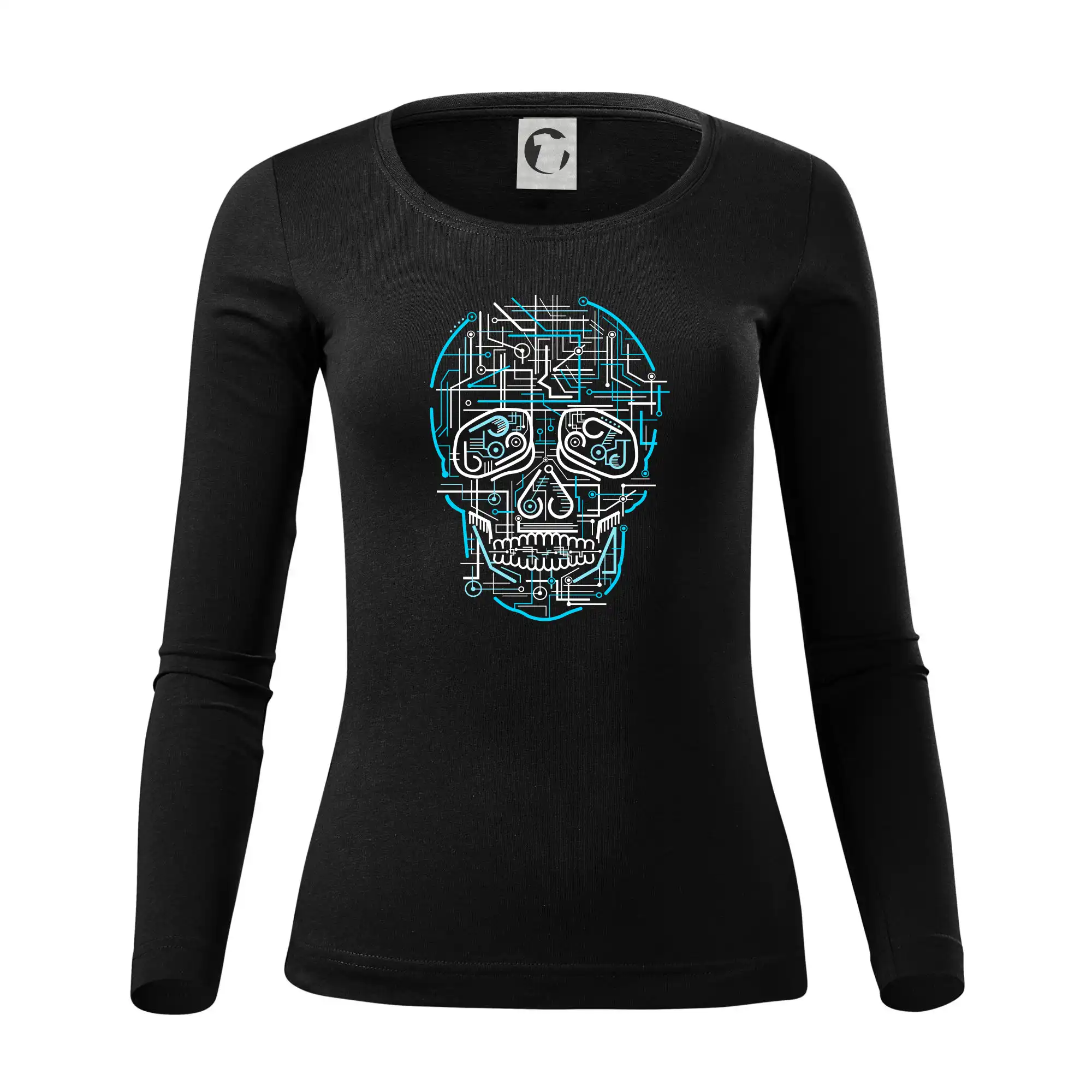 Grafické tričká - Electric Skull - Dámske tričko FIT-T LS - zužené