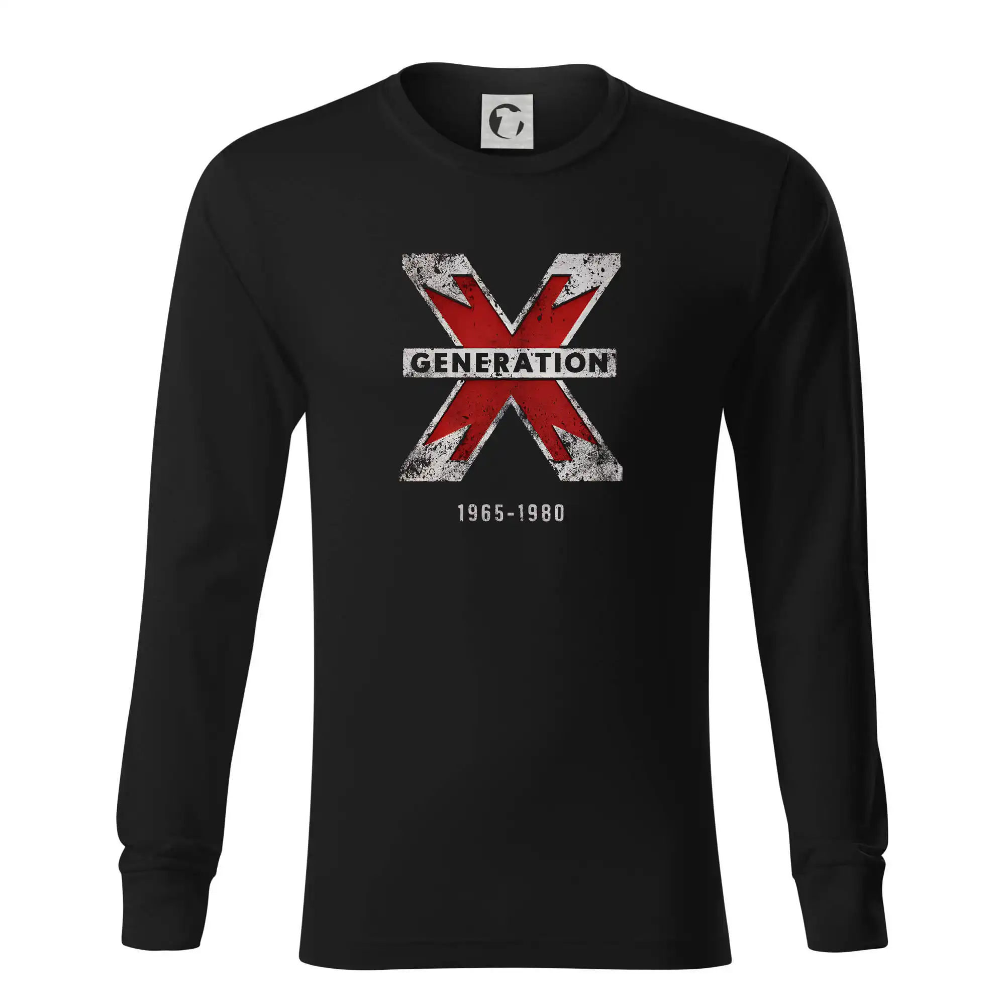 Tričká s motívmi ktoré frčia na internete - Generace X (Gen X) - X 1965 - 1980 - Tričko s dlhým rukávom LS R05