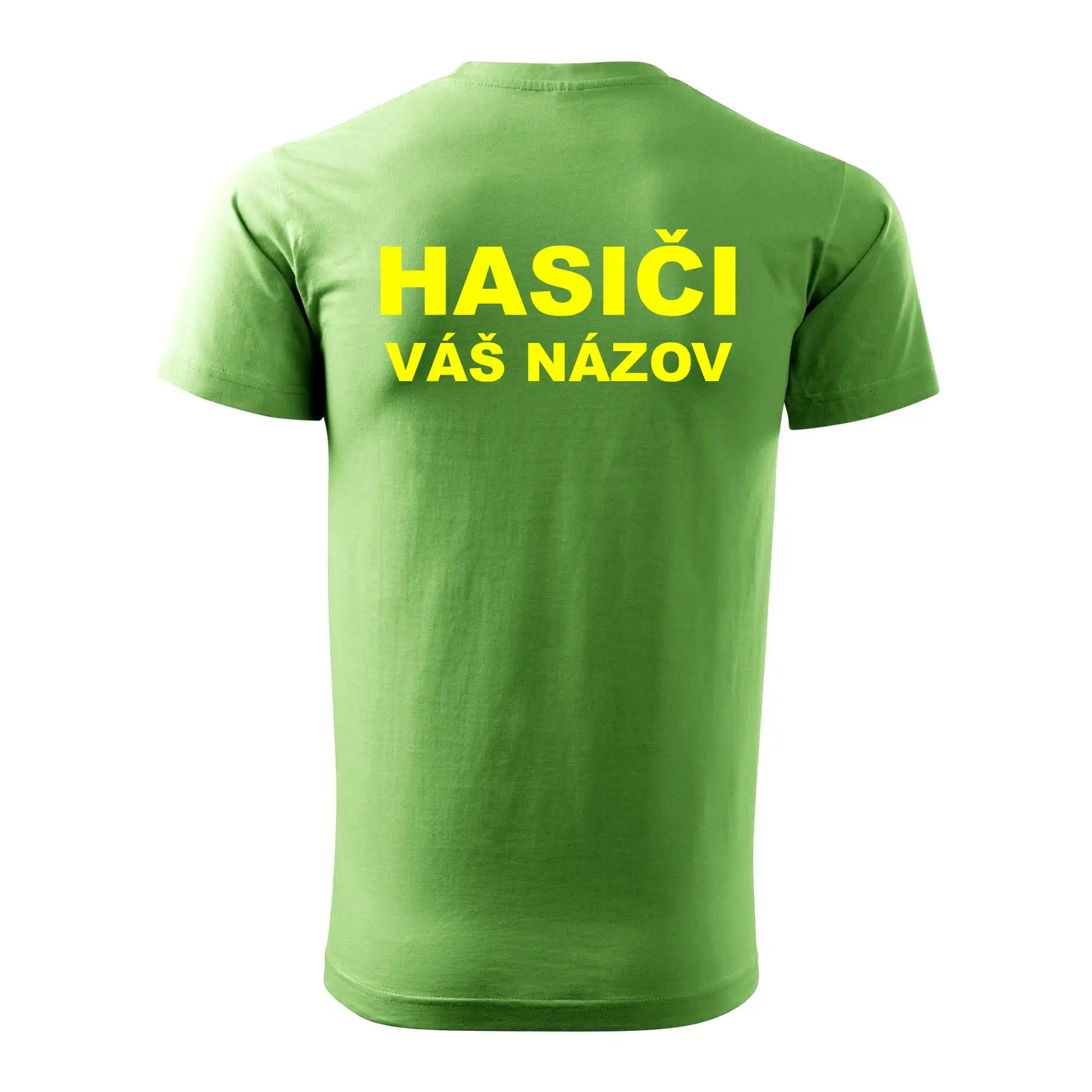 Hasiči - žltý nápis - váš názov zboru