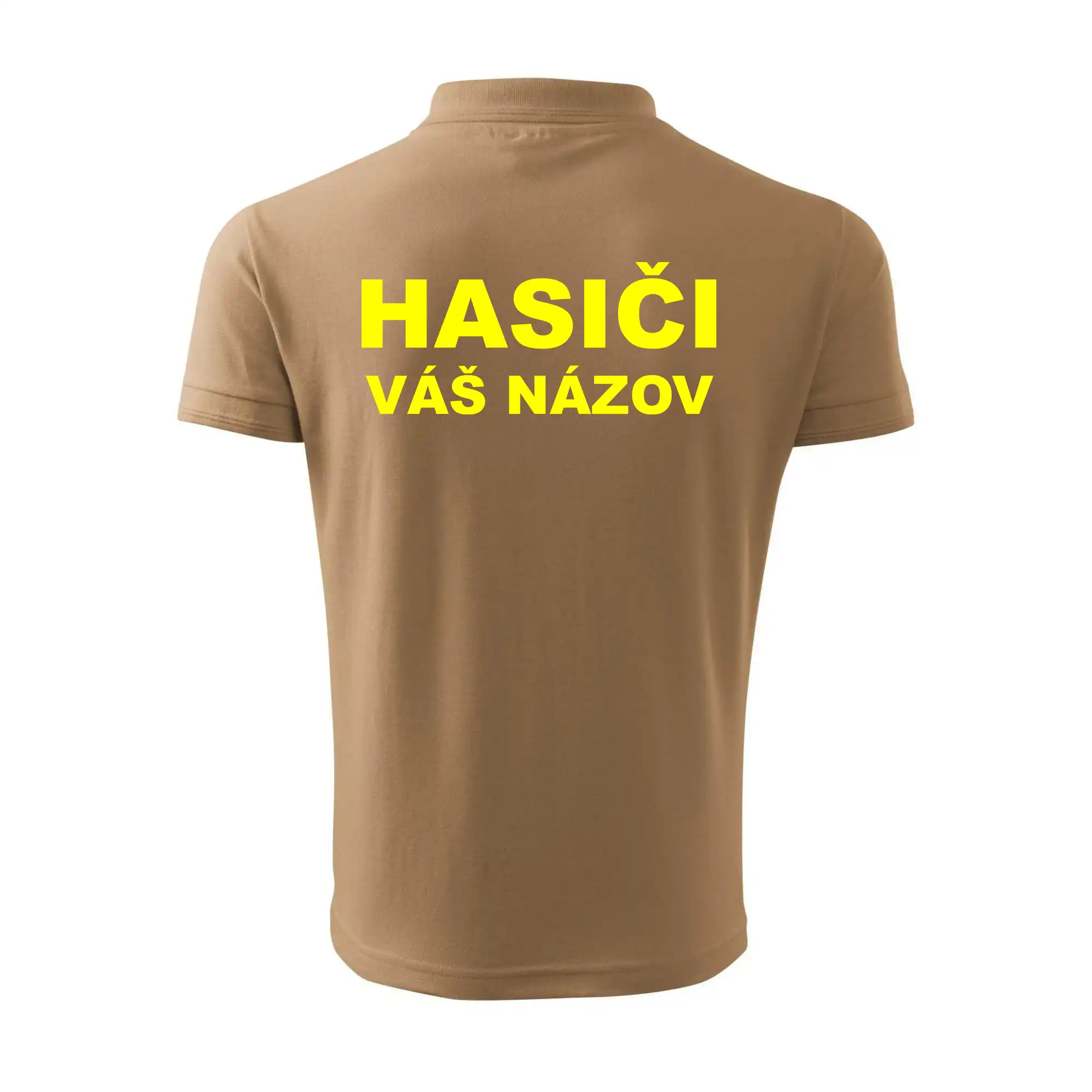 Hasiči - žltý nápis - váš názov zboru