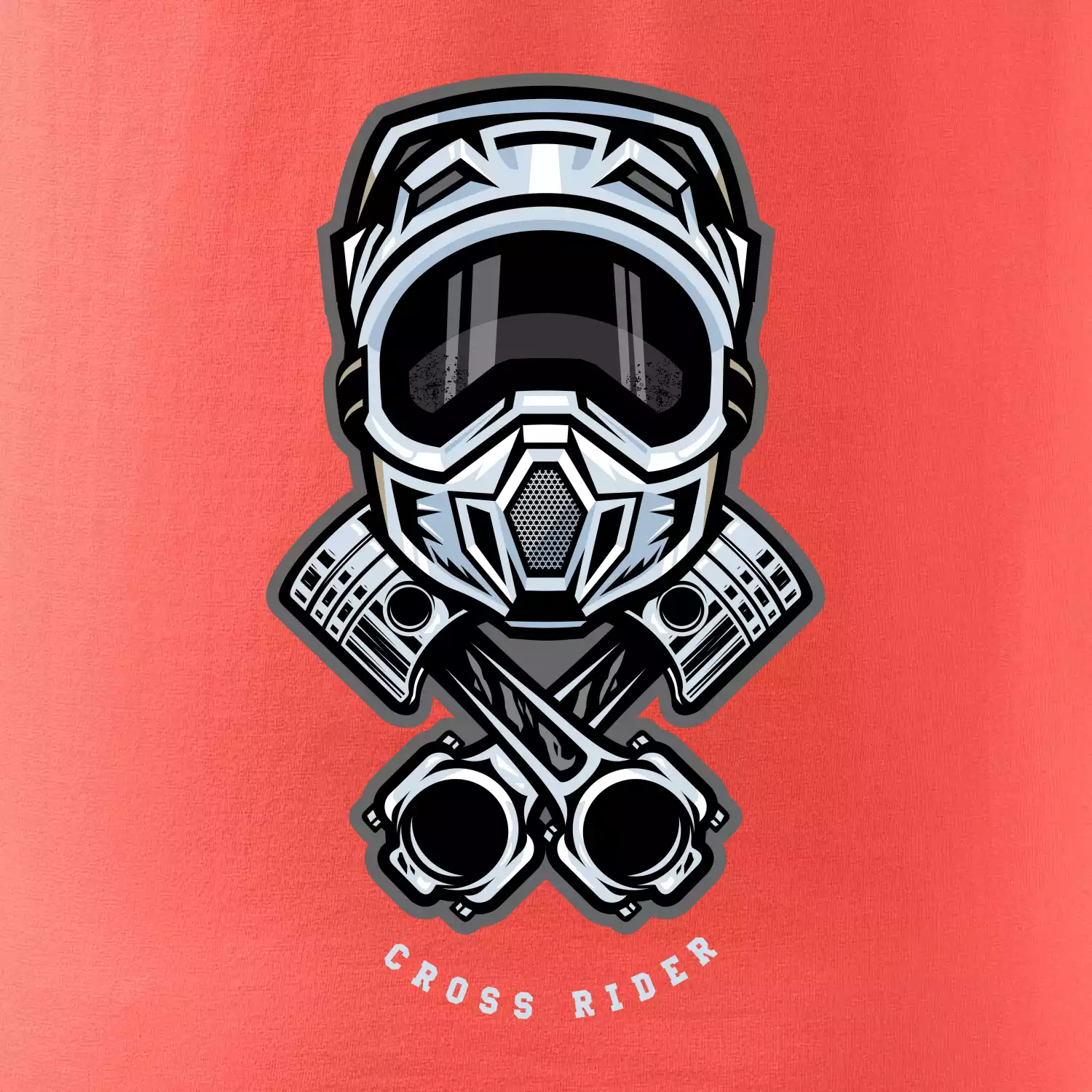 Cross rider písty helma