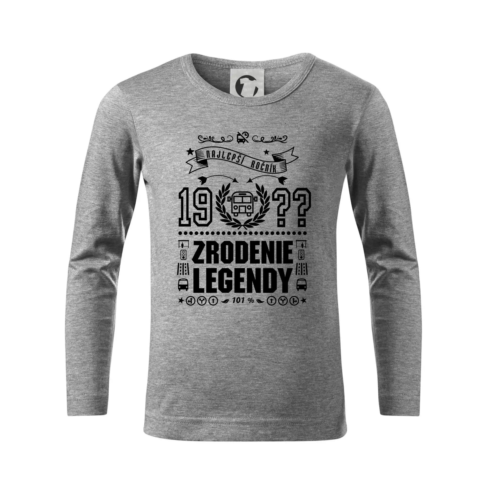 Trička Zrodenie legendy - Zrodenie legendy vodič autobusu - Tričko detské Long Sleeve