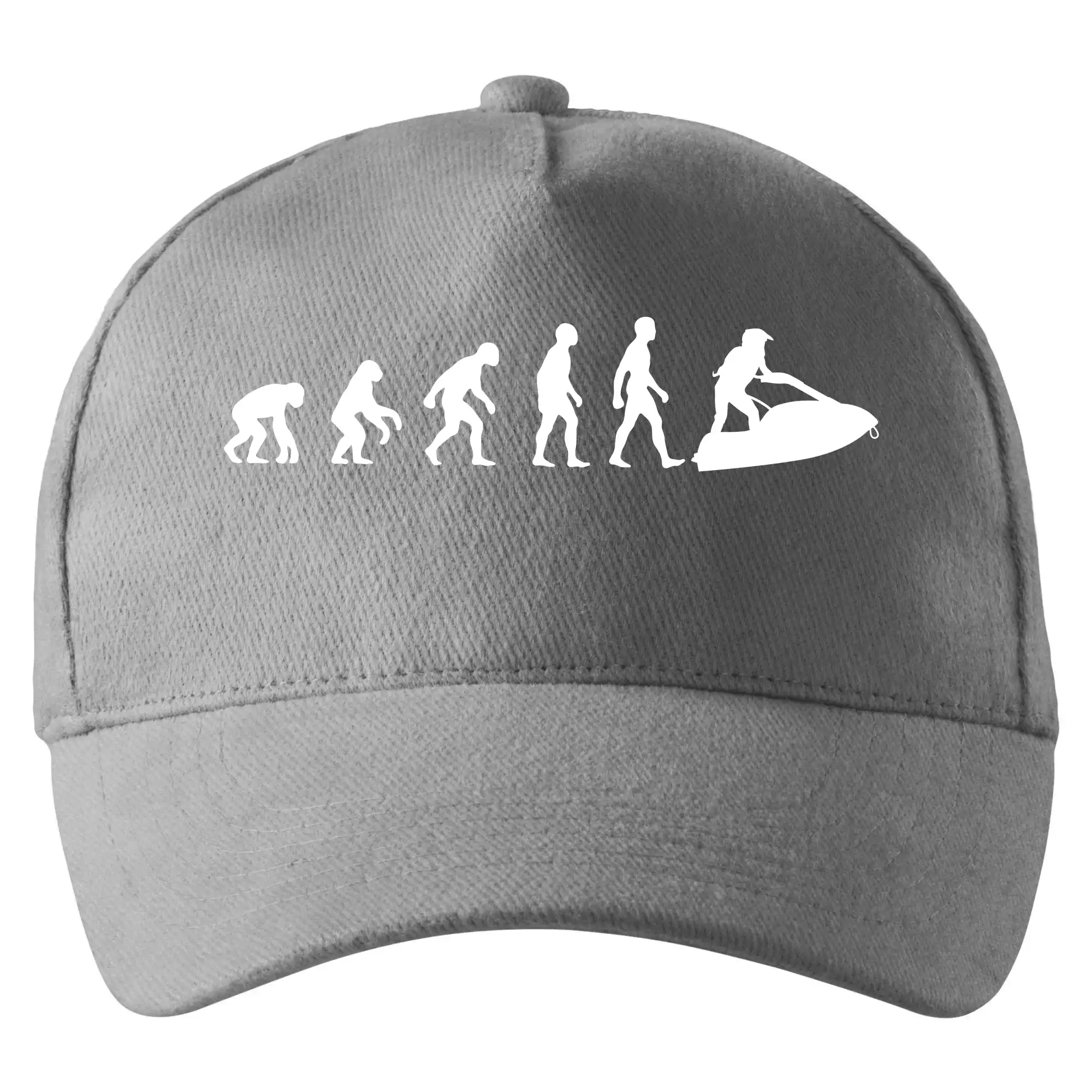 Tričká s potlačou evolúcia - Evolúcia vodný skúter - Šiltovka so zahnutým šiltom a mosaznou sponou