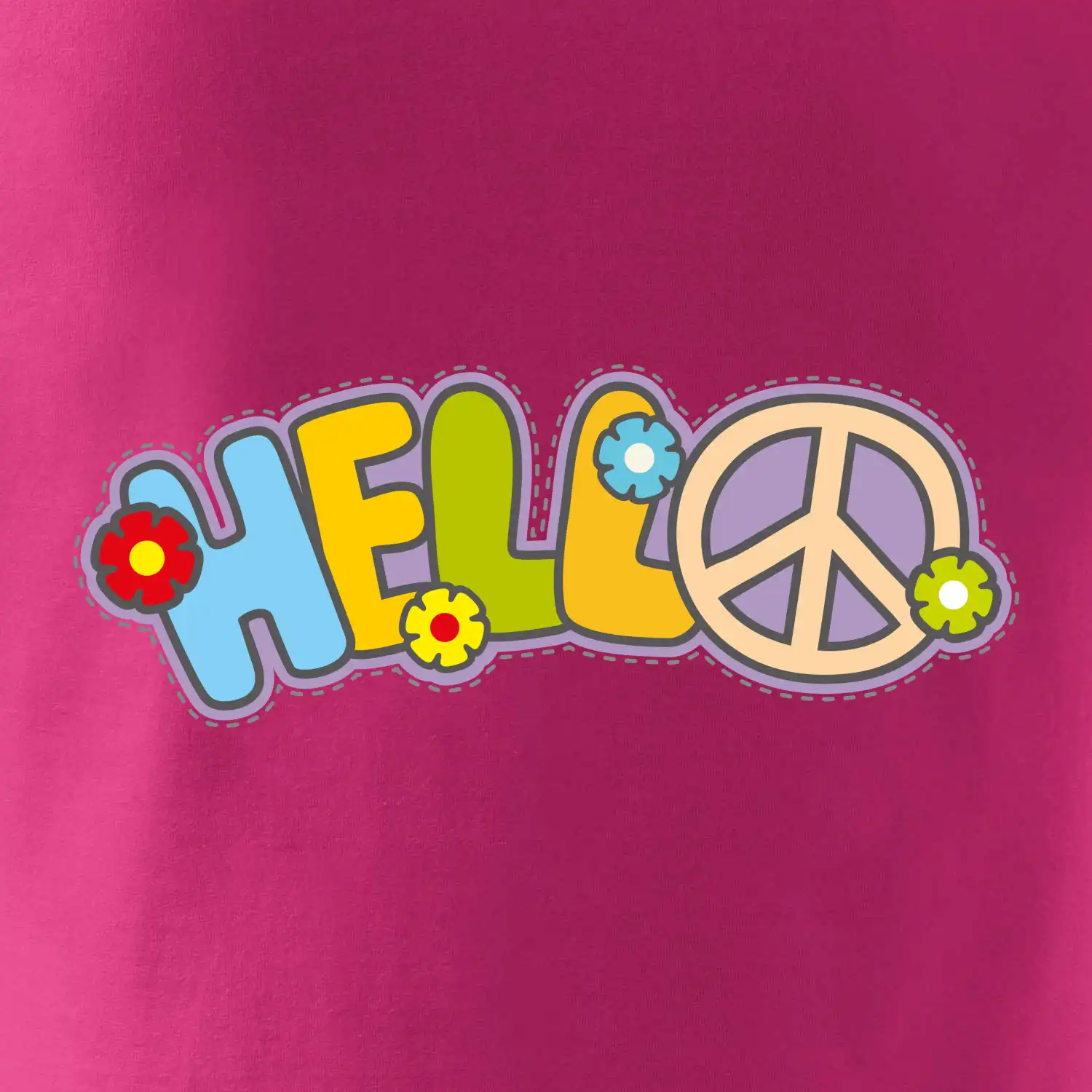 Hello hippie symbol