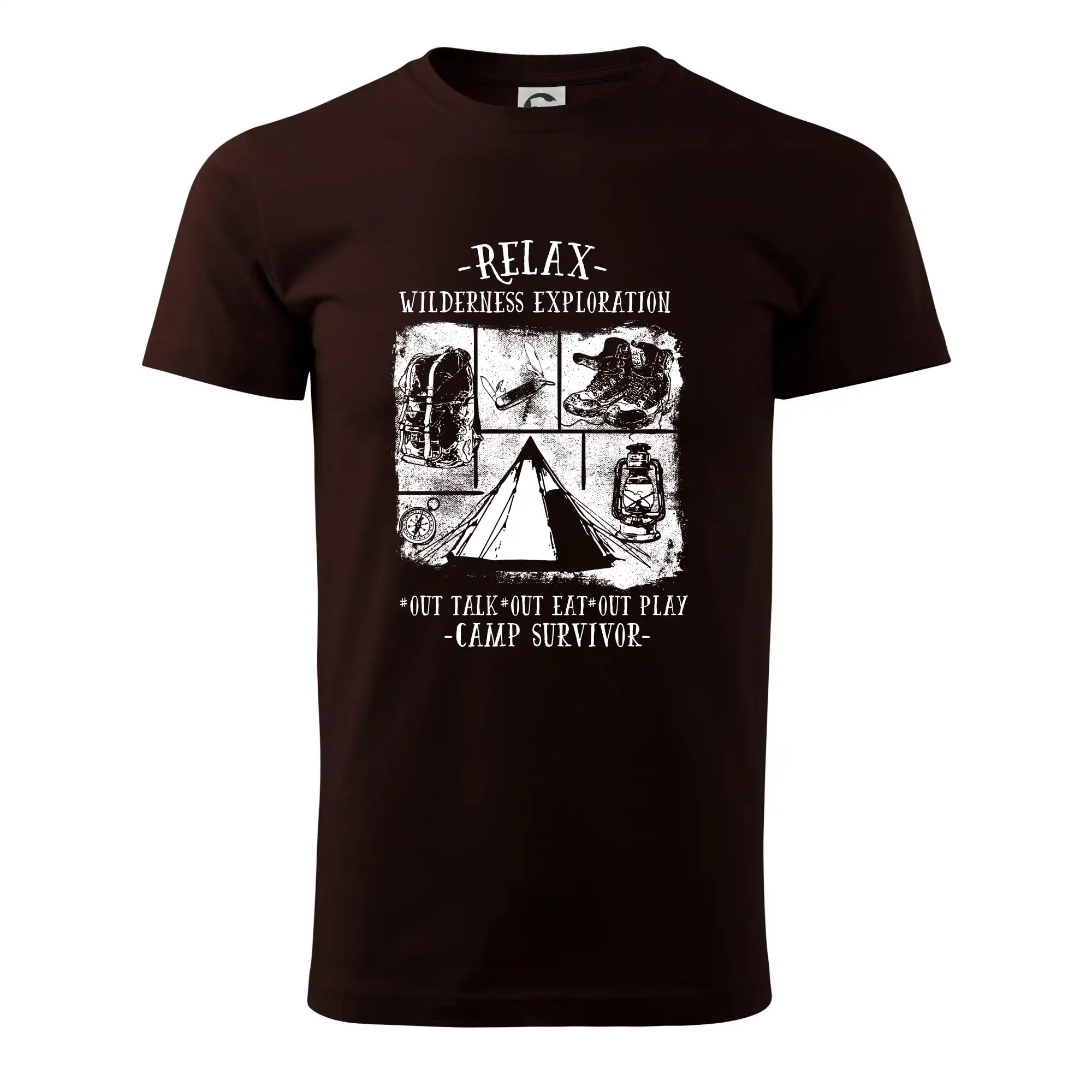 Trička na kempovanie - Relax wilderness exploration - Klasické pánske tričko vyššej gramáže