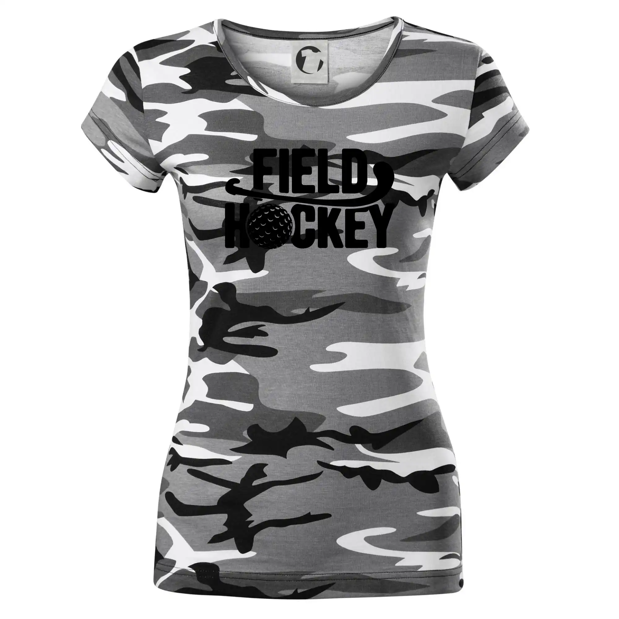 Field hockey míček a nápis