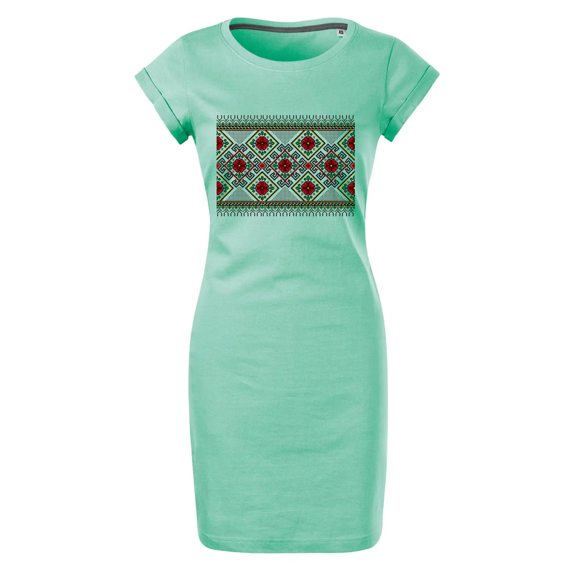 Ukrajinský vzor - Červeno Zelený