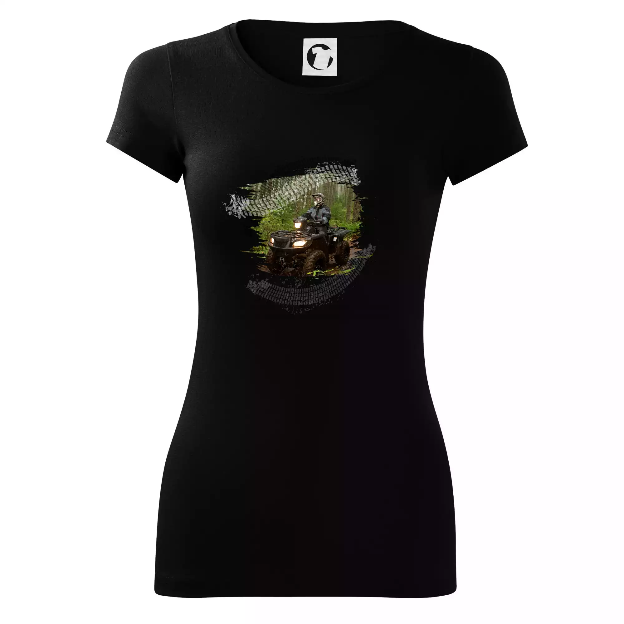 ATV čtyřkolka v lese