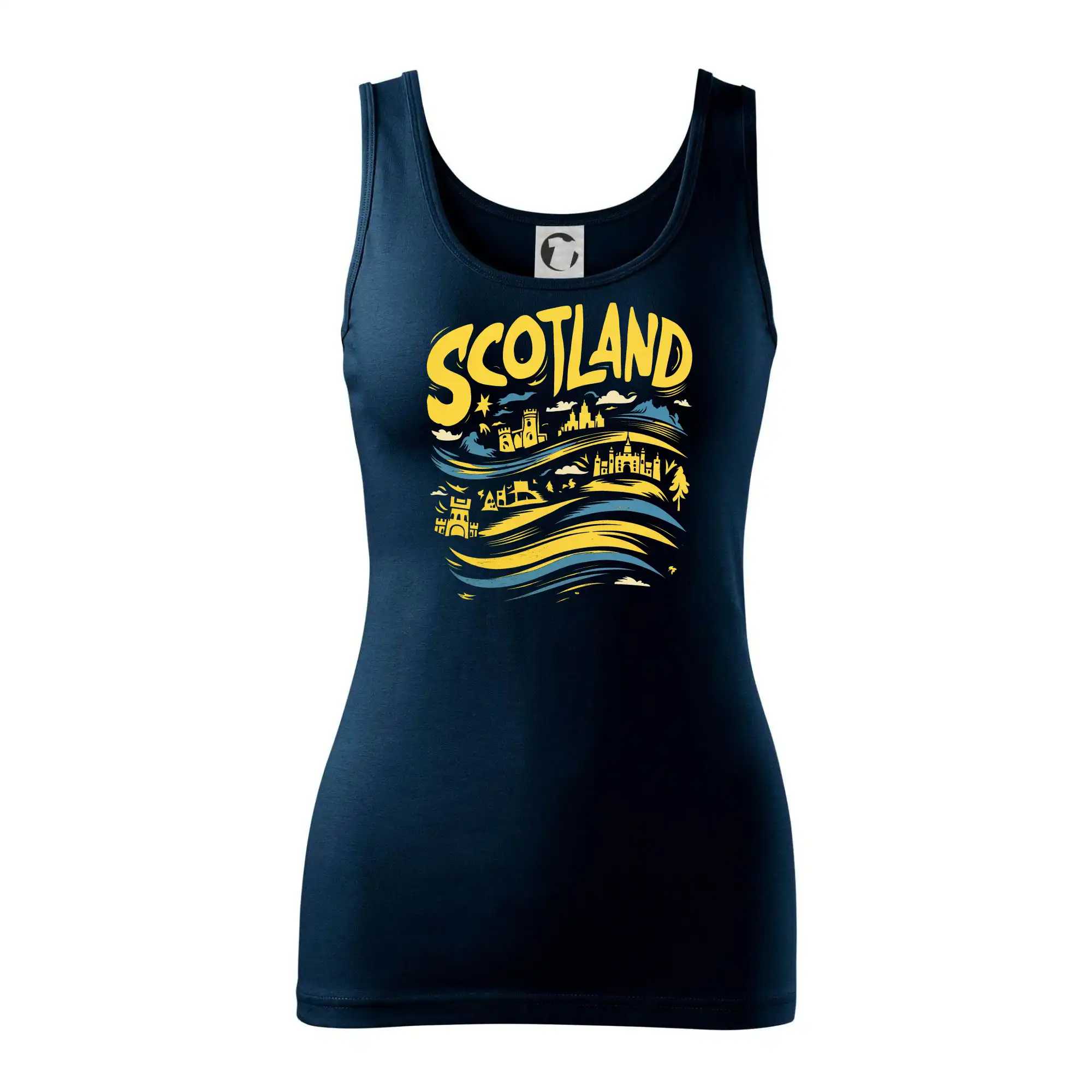 Scotland kreslené vlny