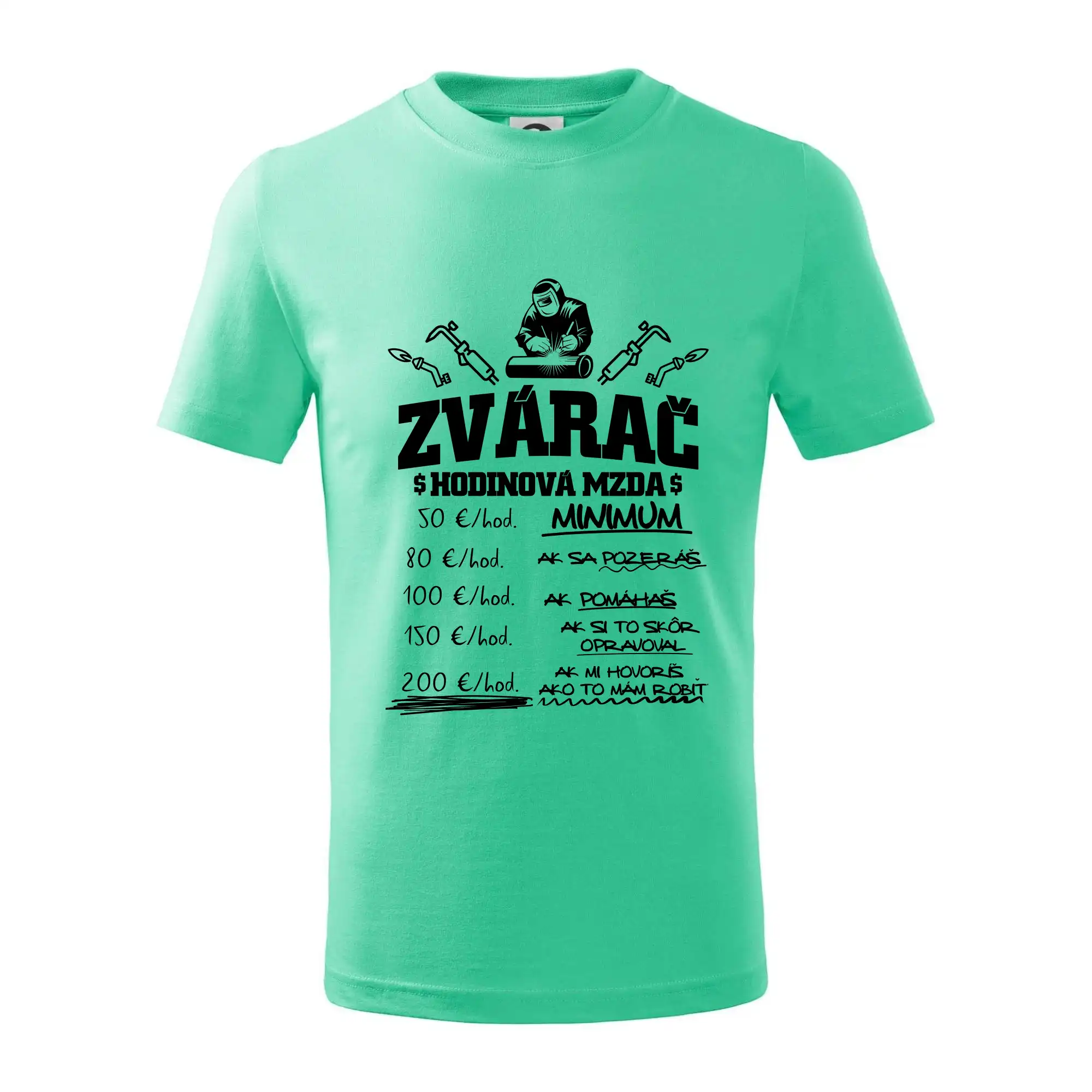 Hodinová mzda zvárač