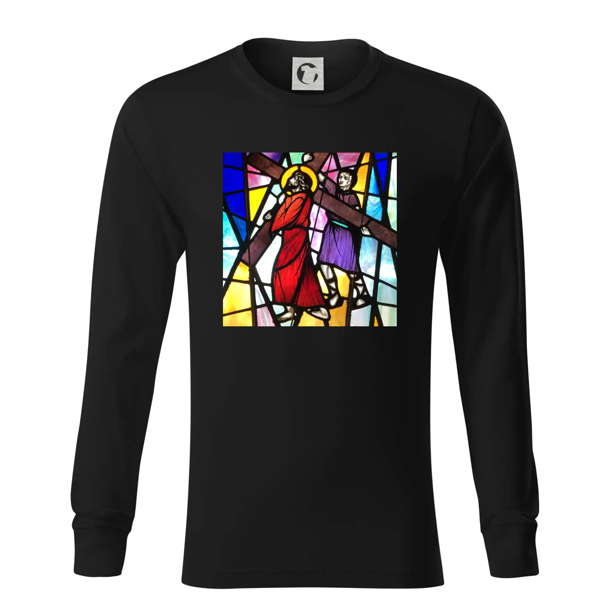 Vitráž - Ježíš a kříž