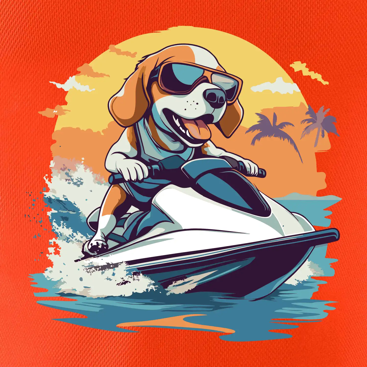 Bígl na vodním skútru