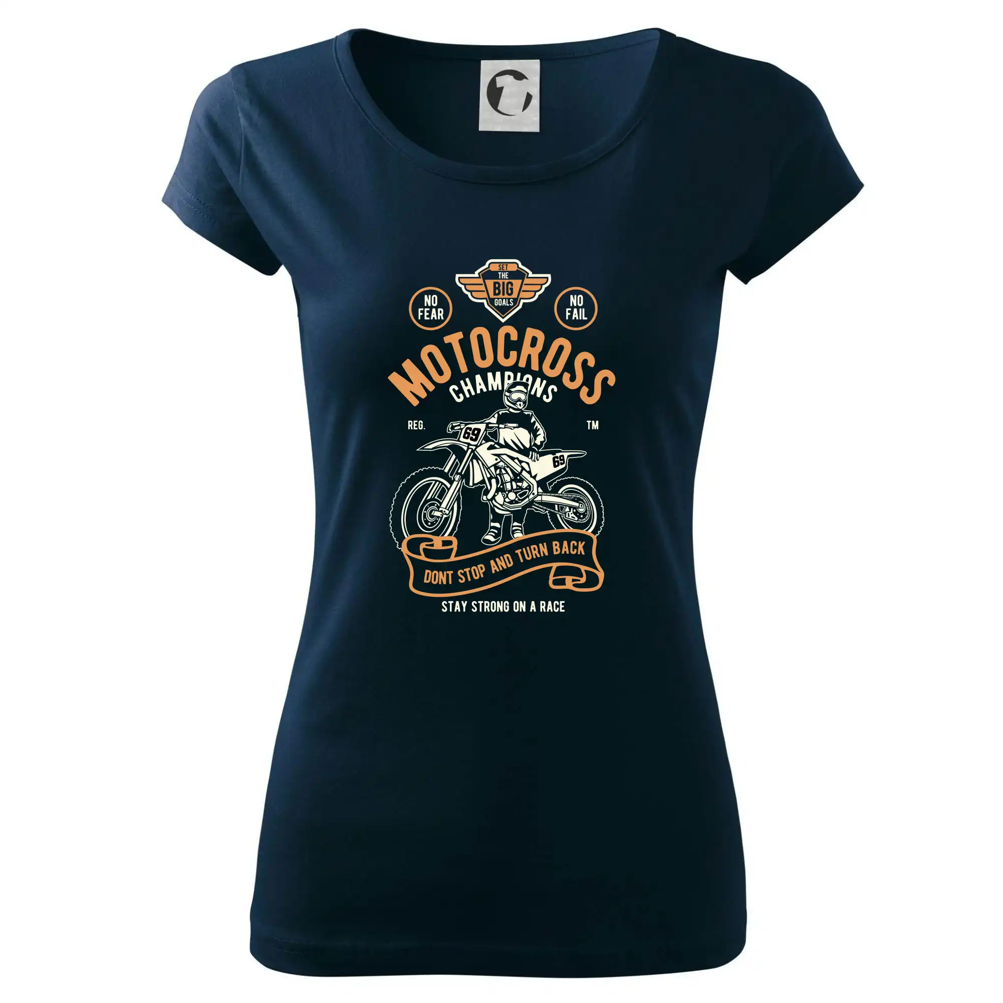 Motocross tričká - Motocross champion - vlastní číslo - Dámske tričko Pure