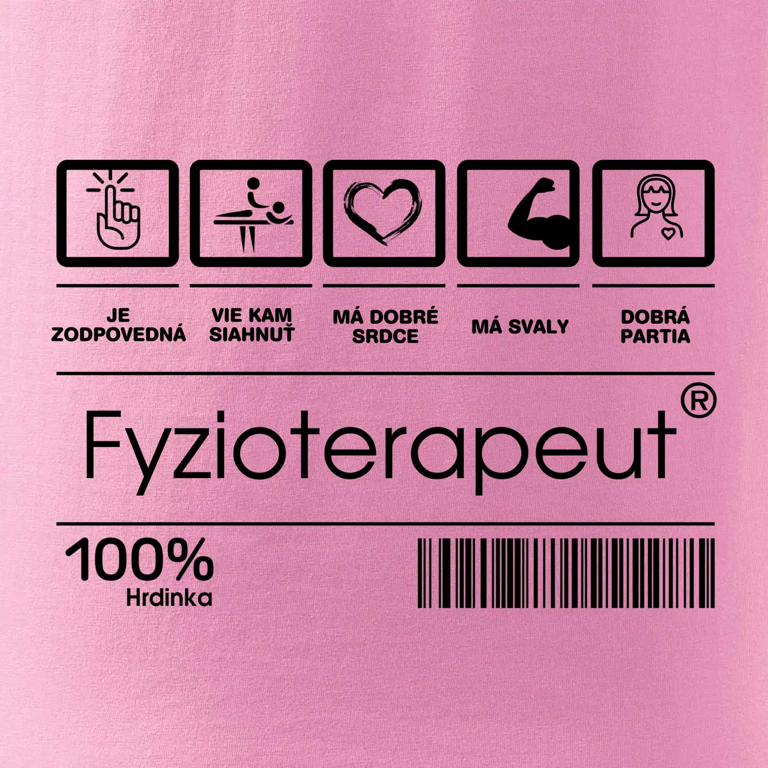 Čiarový kód fyzioterapeutka