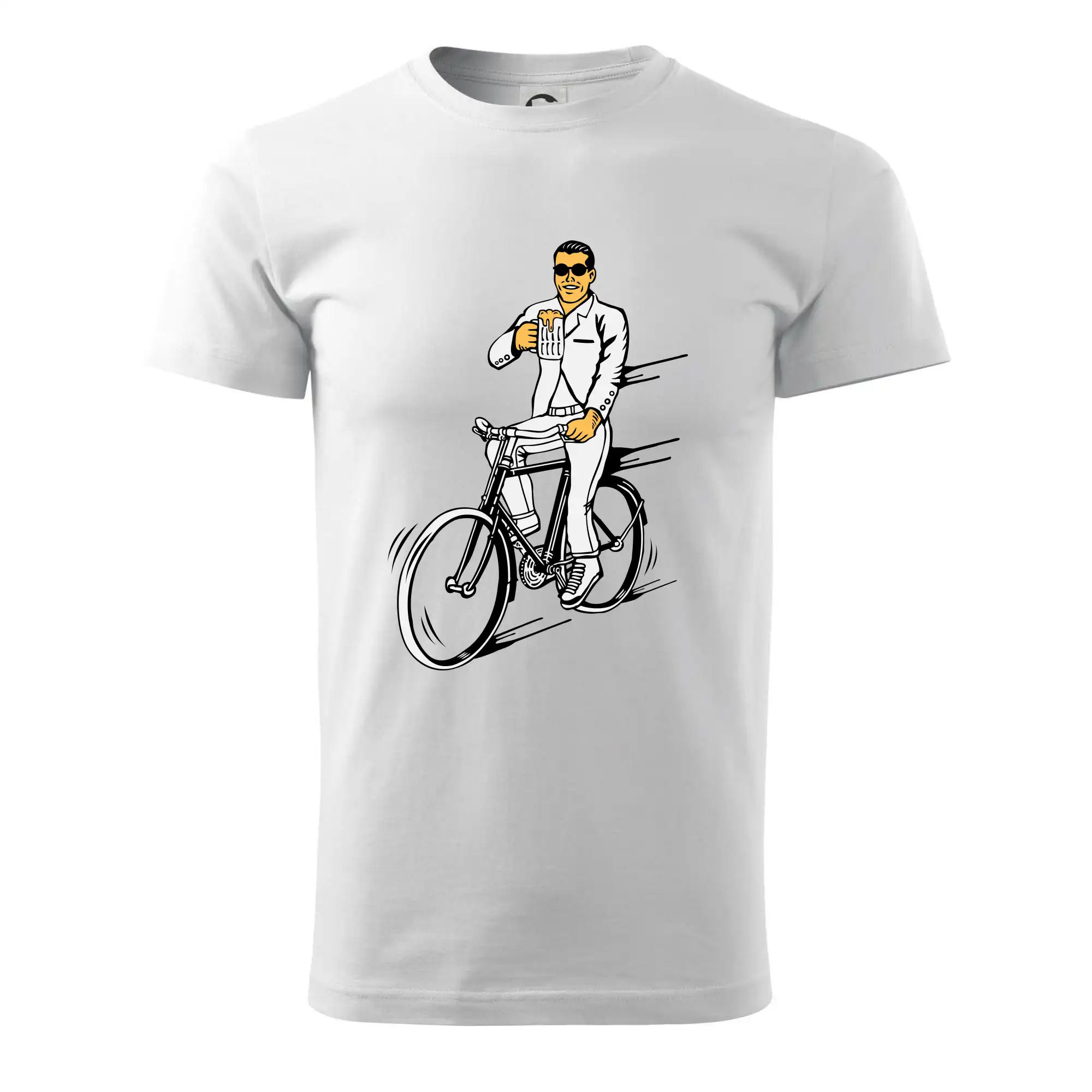 Gentleman na kole s pivem