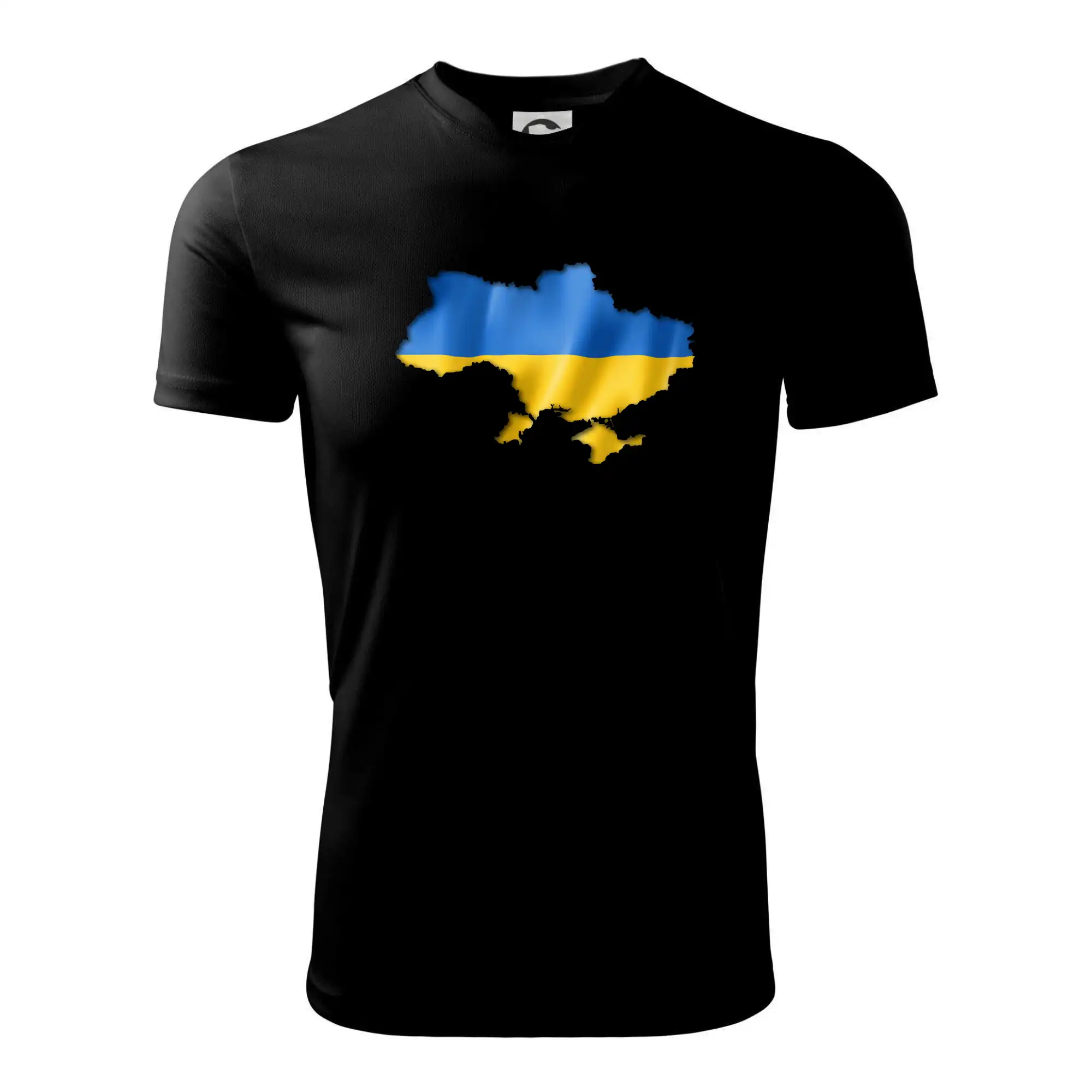 Ukrajina vlajka mapa