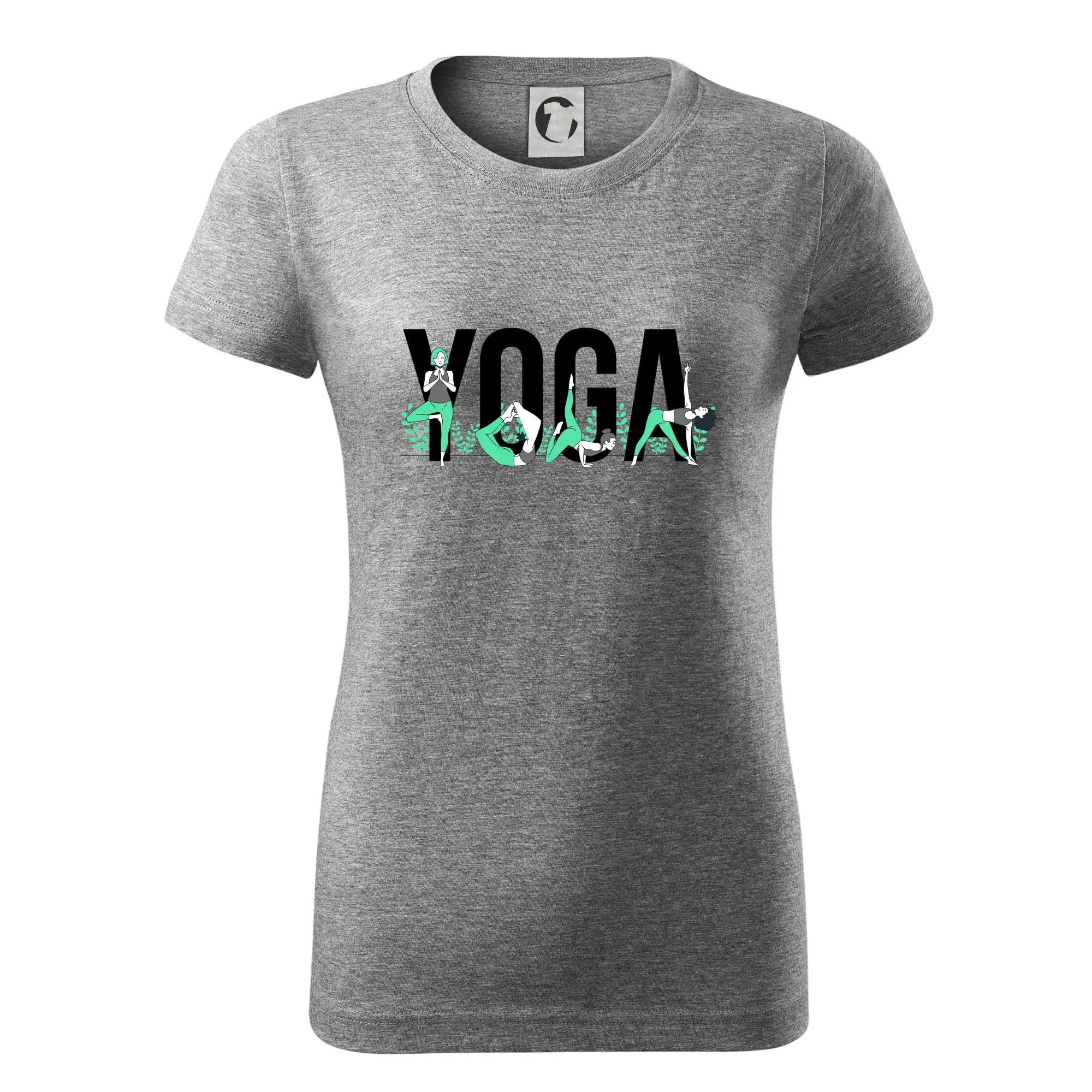 Yoga nápis barevný