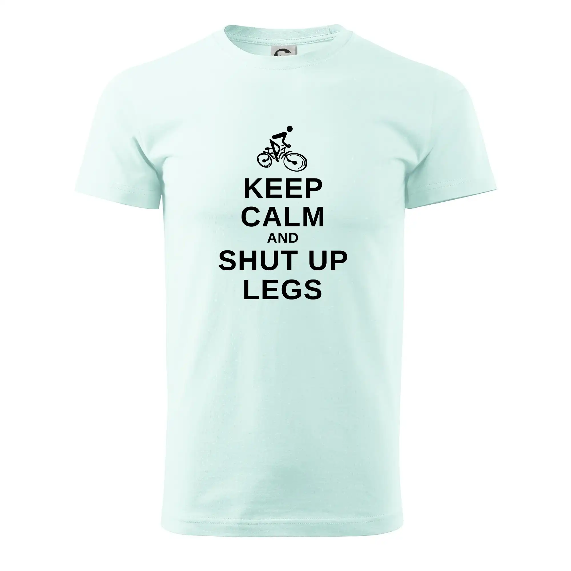 Tričko ako darček pre cyklistu - Keep calm and shut your legs - Pánske tričko nižšej gramáže