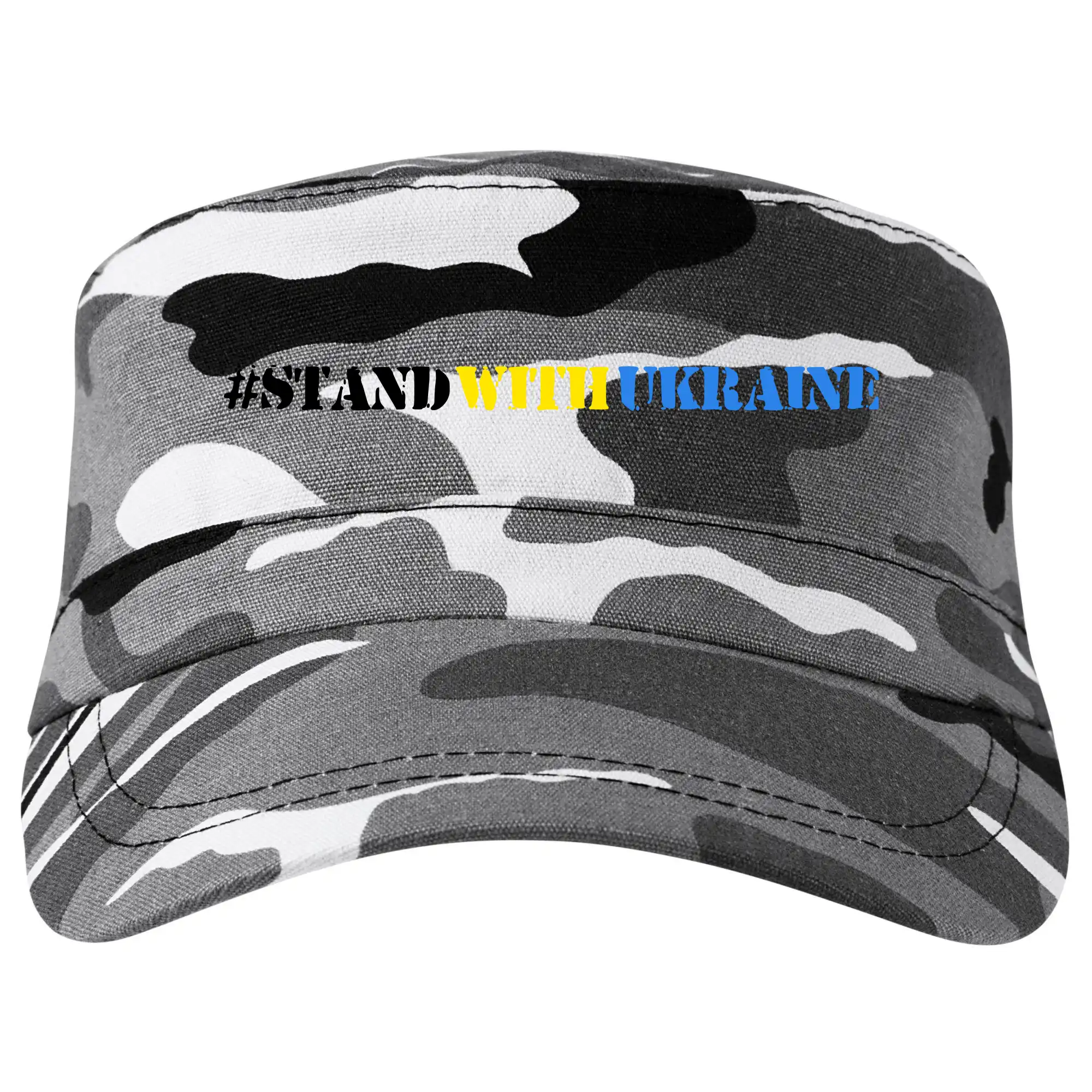 Tričká s vlajkou ukrajiny - #StandWithUkraine - Šiltovka CAMO