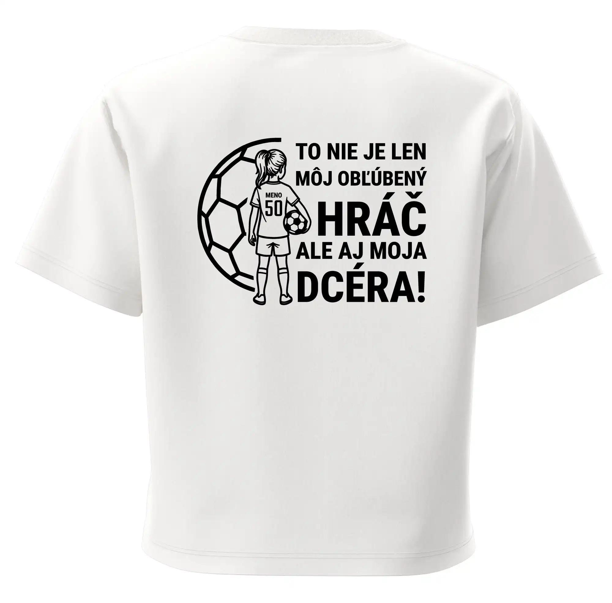 Futbalová mama - jedna dcéra (vaše meno a číslo)