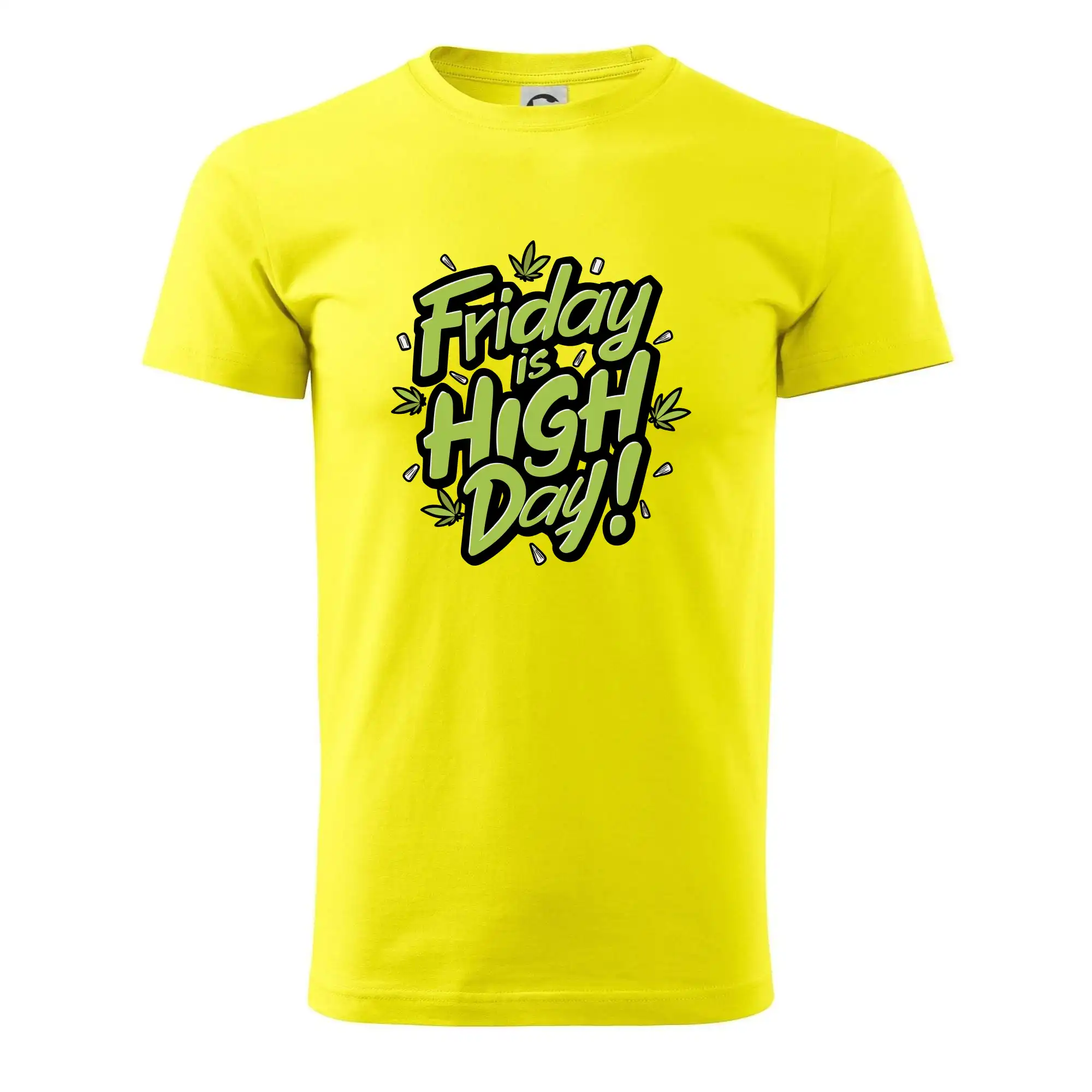 Tričká pre pohodový ľudí - Marihuana - Friday is high day - Pánske tričko nižšej gramáže