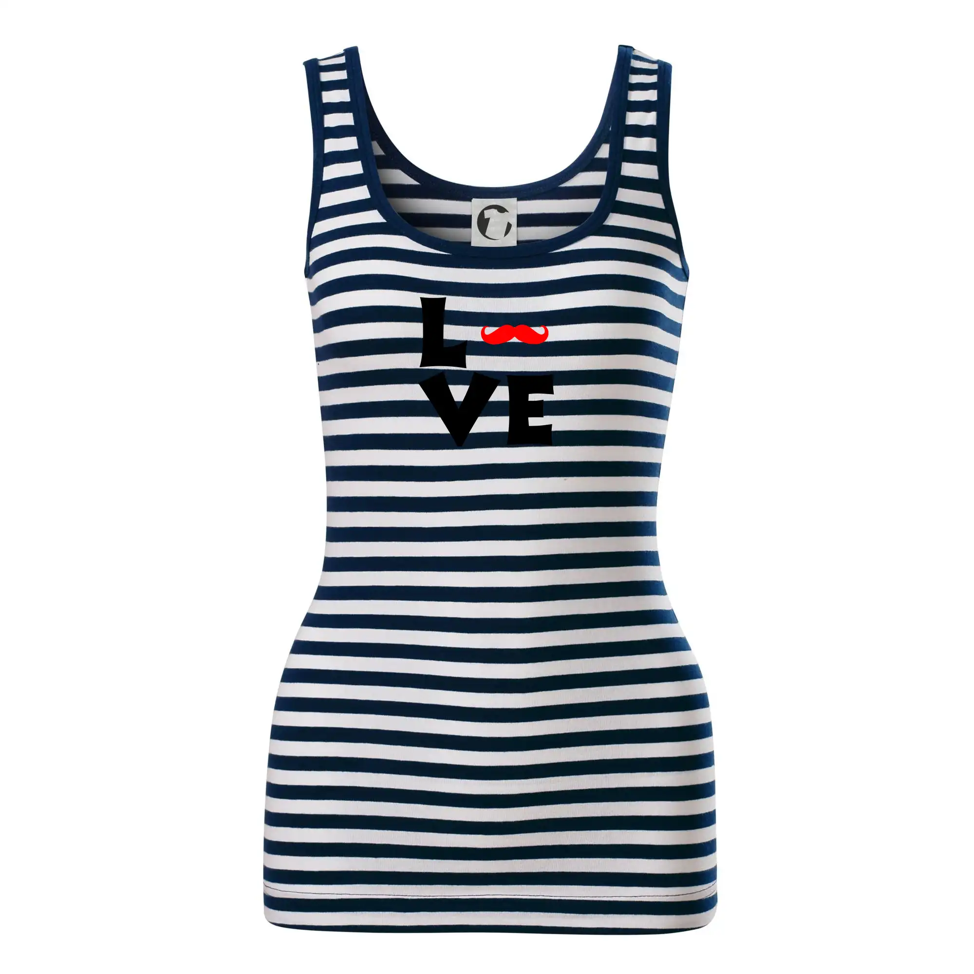 Tričká s fúzikmi - Love mustache - Sailor tielko na vodu