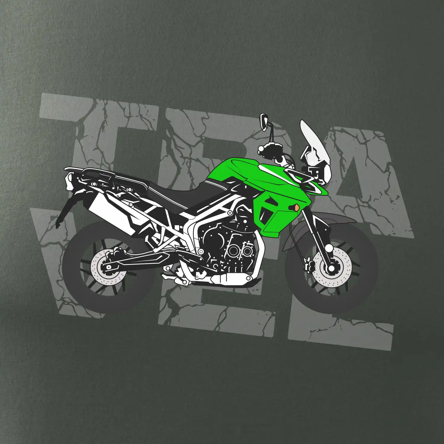 Cestovní enduro zelená