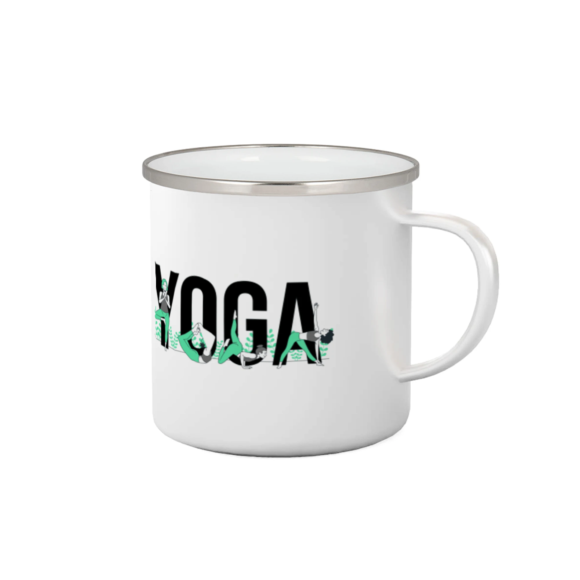 Tričká na jógu - Yoga nápis farebný - Plecháčik