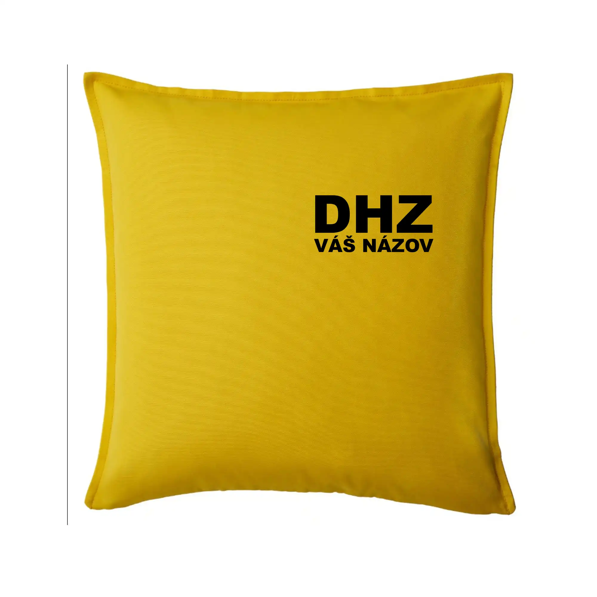 Originálne tričká pre hasičov - DHZ nápis (názov zboru - vlastný nápis) - Vankúš 50x50