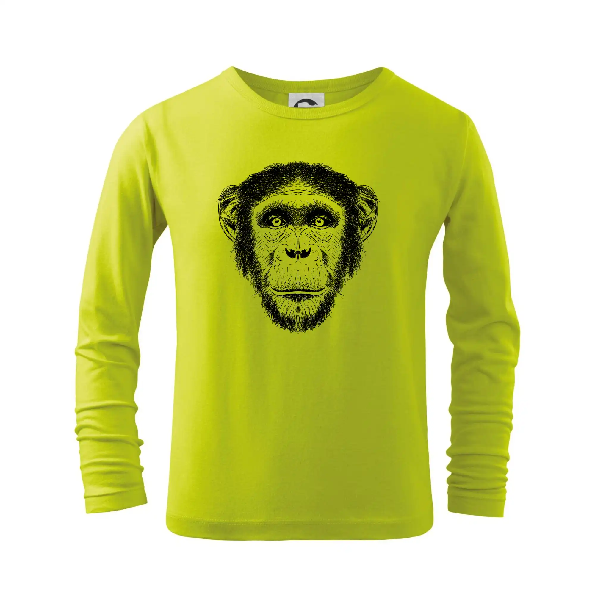 Tričká so zvieratami - Opica kresba - Tričko detské Long Sleeve