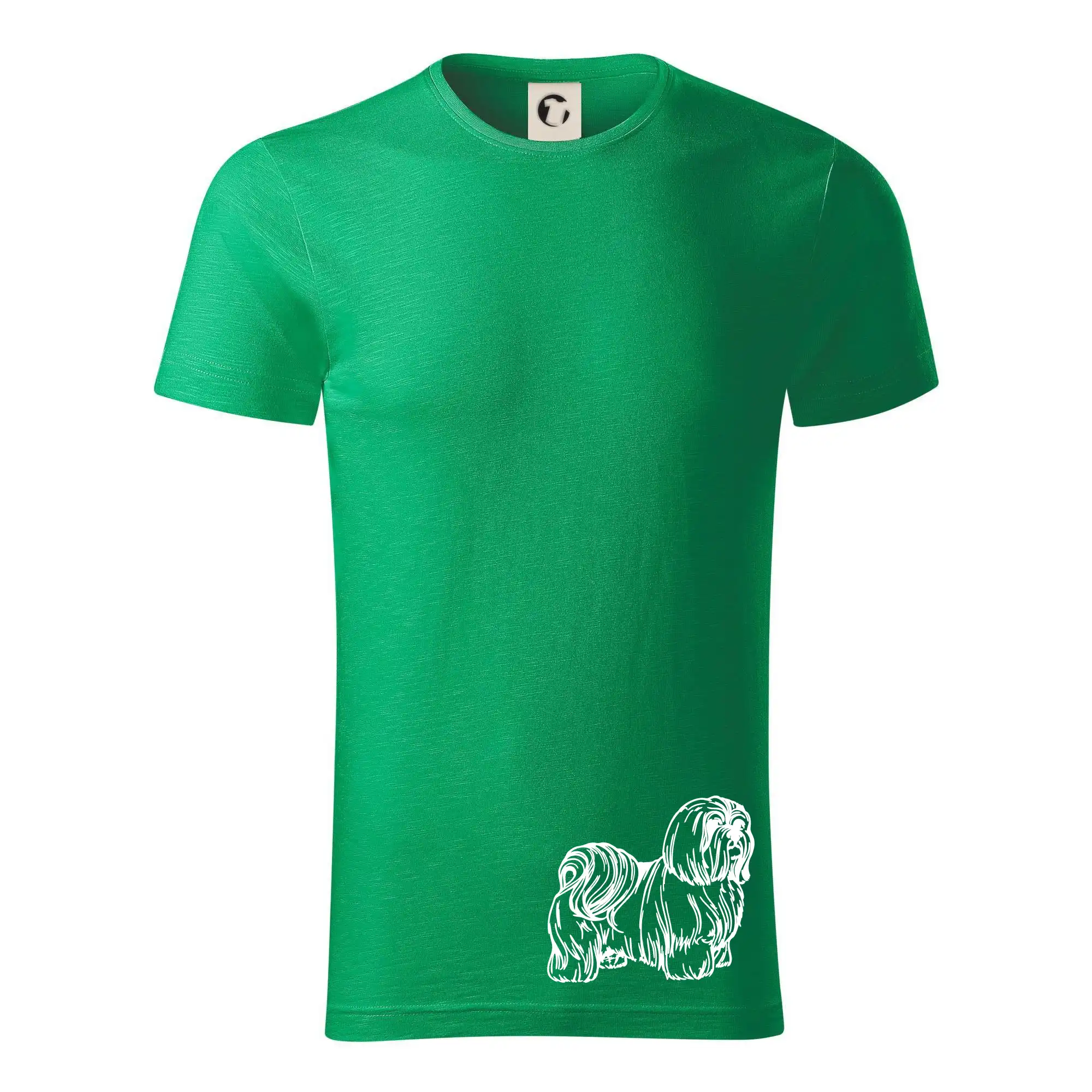 Ši-tzu - Shih-tzu - chlpatý - Tričko z organickej bavlny