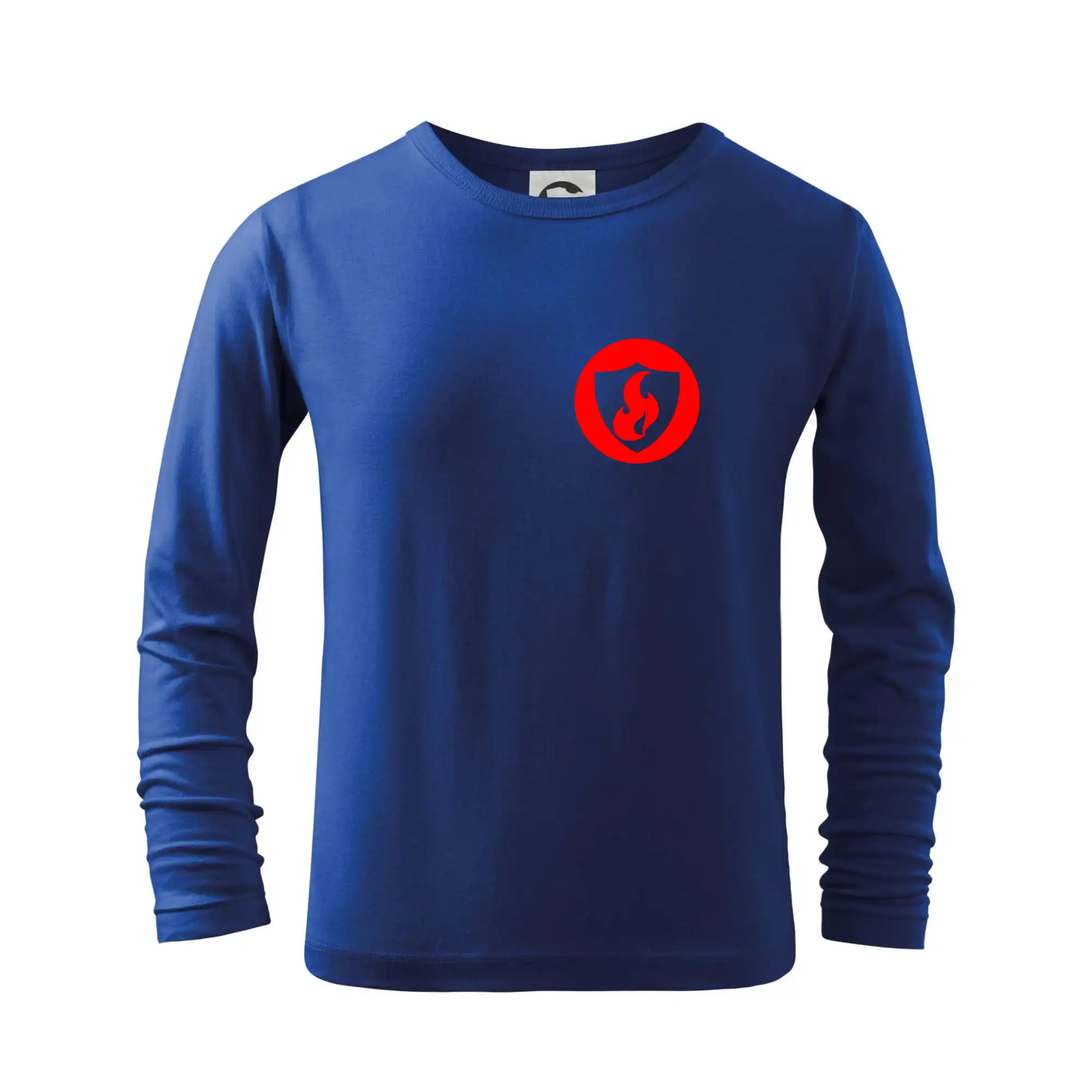 Originálne tričká pre hasičov - Erb plameň na prso - Tričko detské Long Sleeve