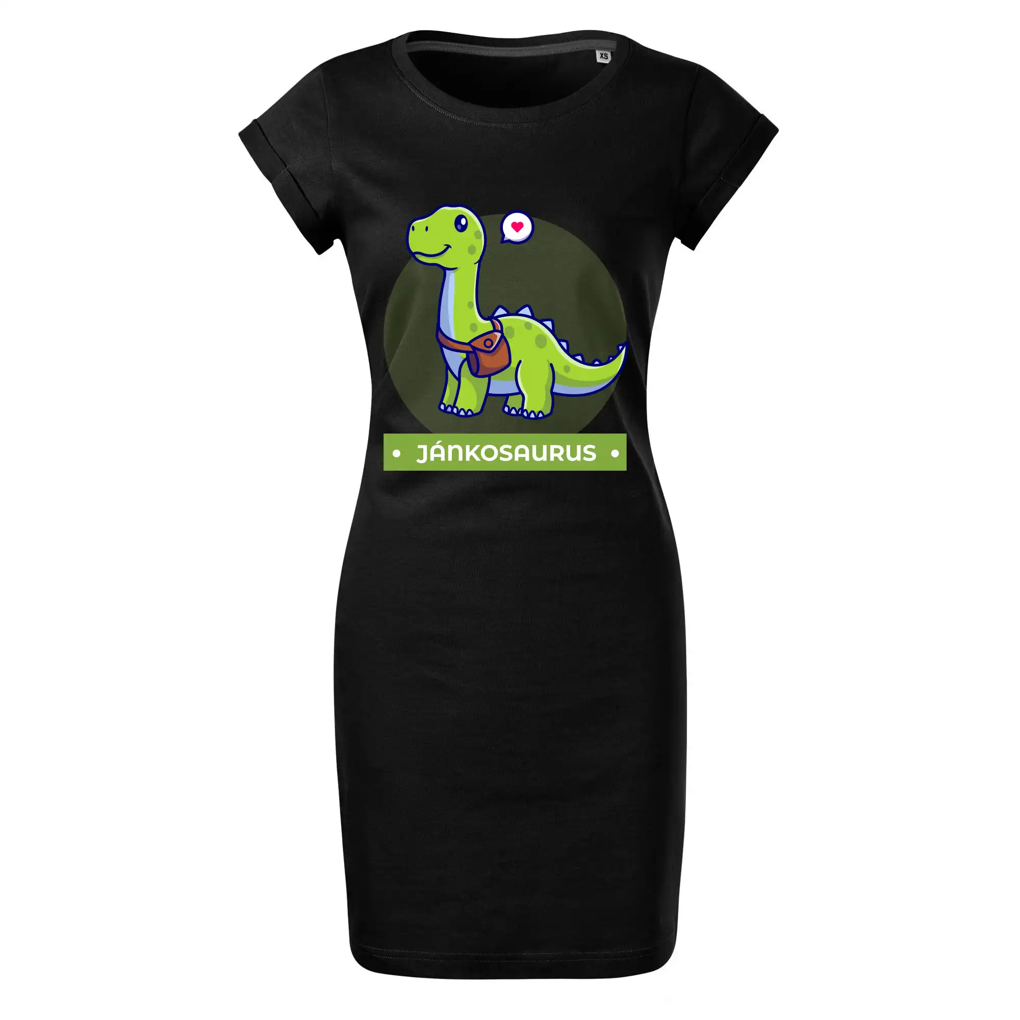 Detské tričká, mikiny a body s originálnymi potlačami | Veselé motívy pre chlapcov aj dievčatá - Dinosaurie mená - zelený dinosaurus - Tričko Šaty FREEDOM