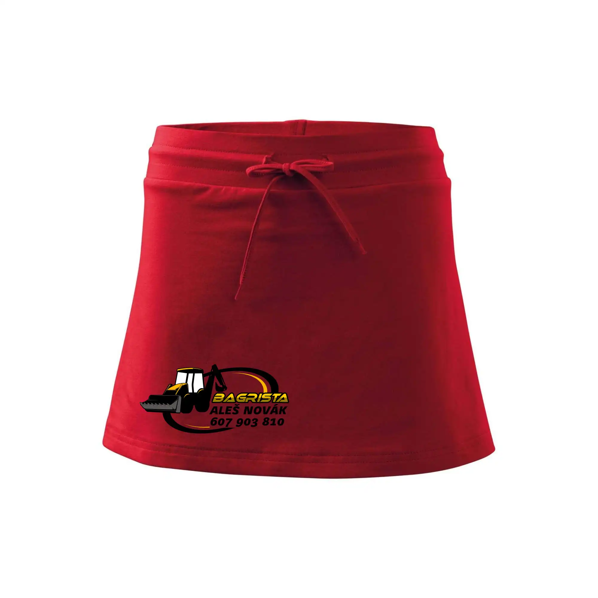 Bagrista v kruhu - vlastní nápis