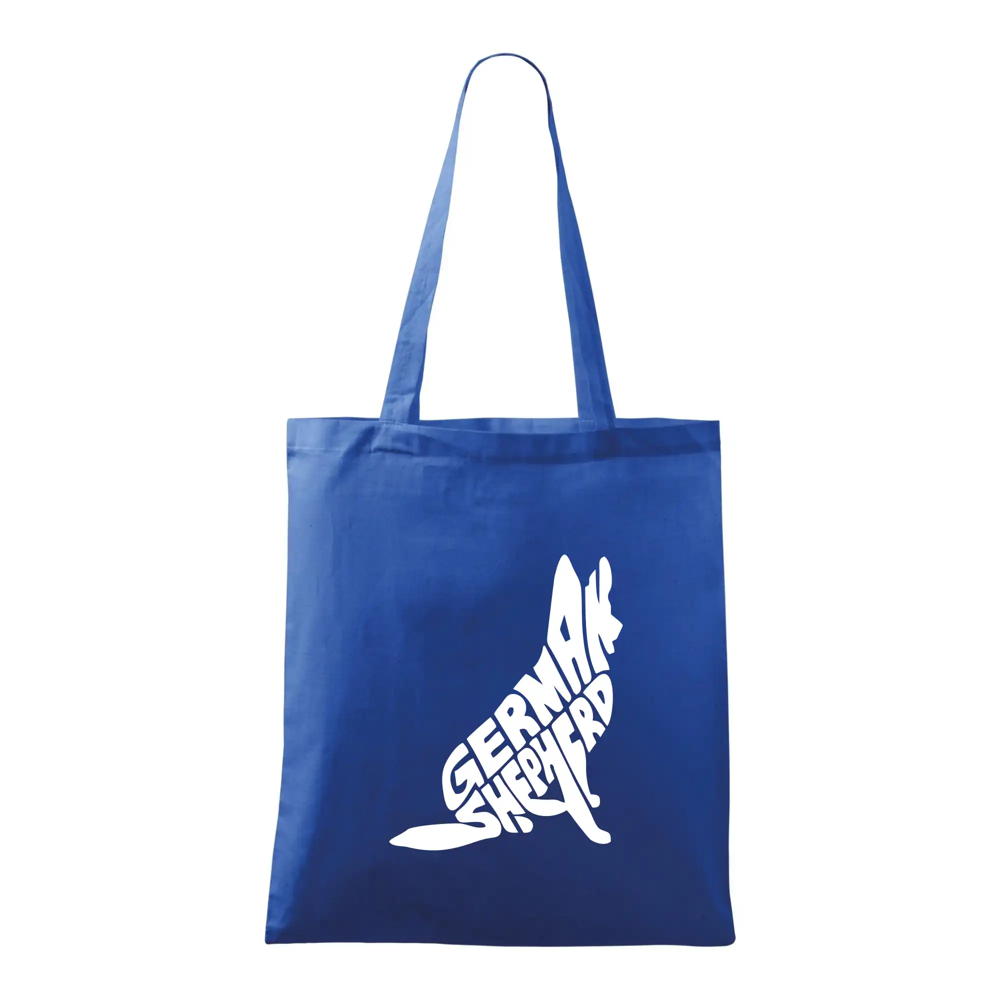 Německý ovčák sedící napis