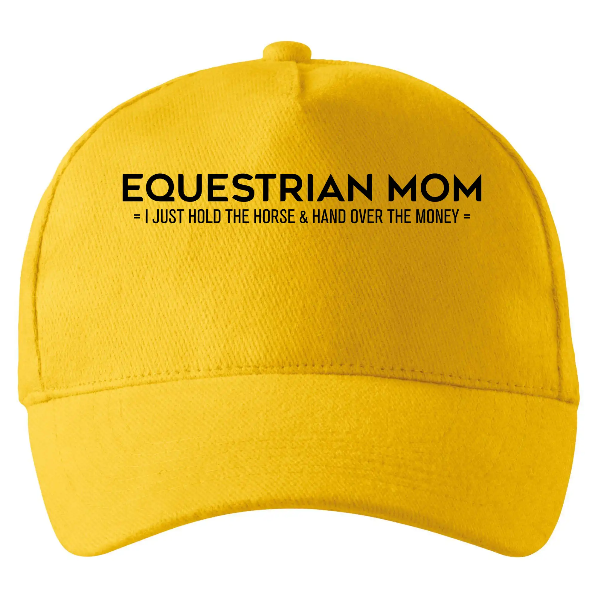 Tričká s koňmi - Equestrian dad - mom - Šiltovka so zahnutým šiltom a mosaznou sponou