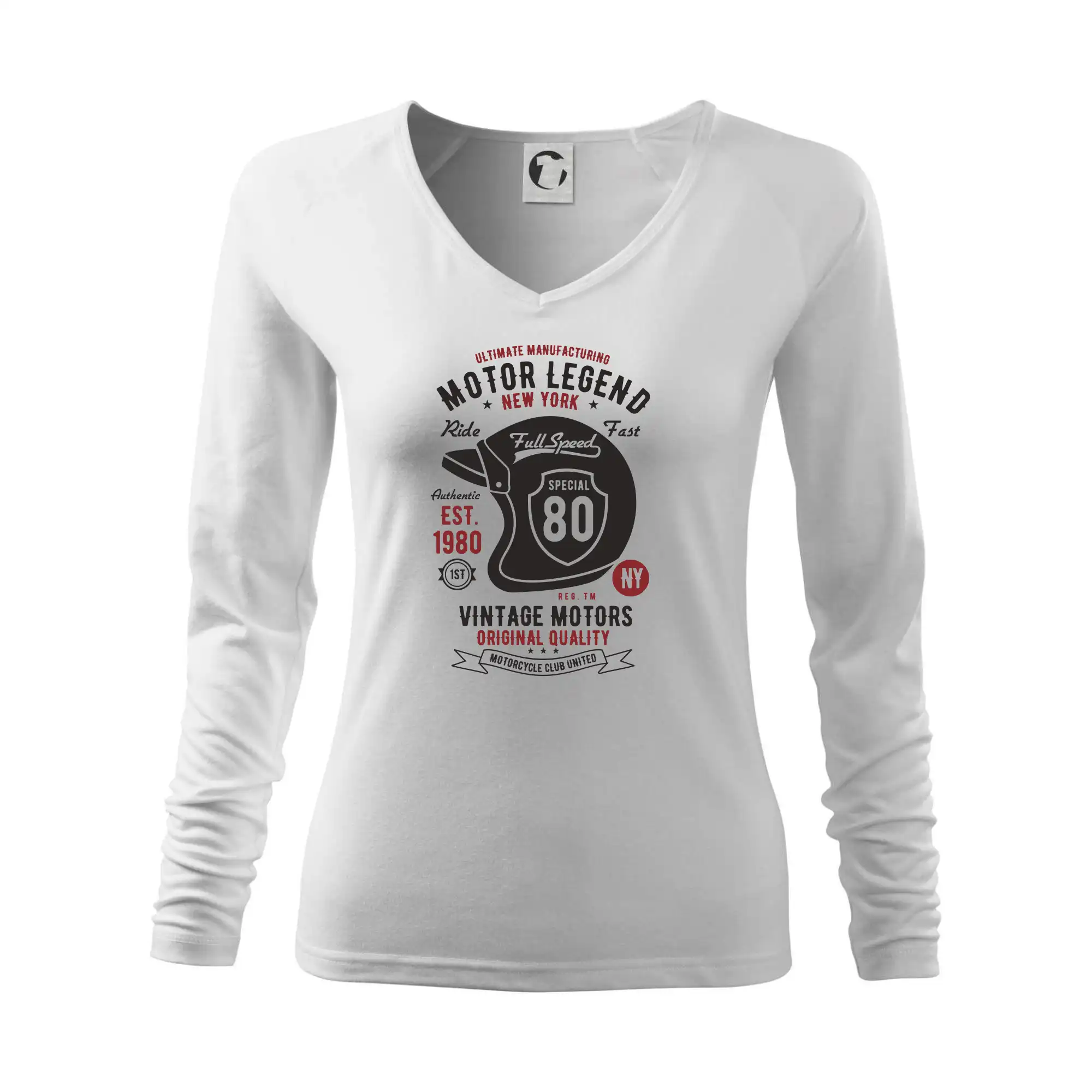 Tričká a mikiny s potlačou motoriek – pre pravých motorkárov - Motor Legend Helmet - Tričko dámske Elegance