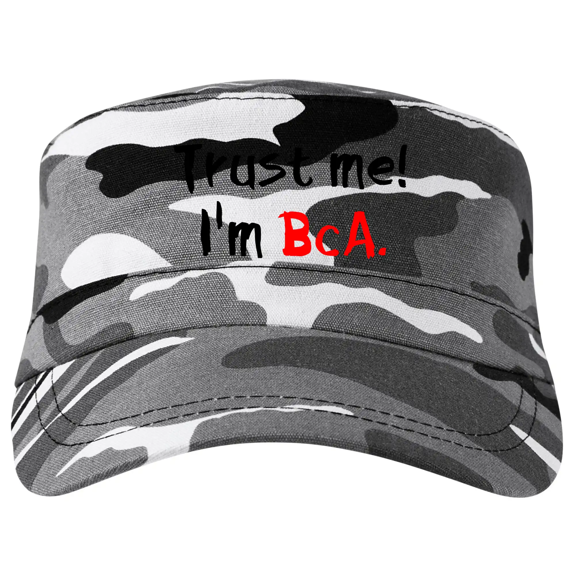 Tričká na ukončenie štúdia - Trust me I´m  BcA. / Ver mi somm BcA. - Šiltovka CAMO