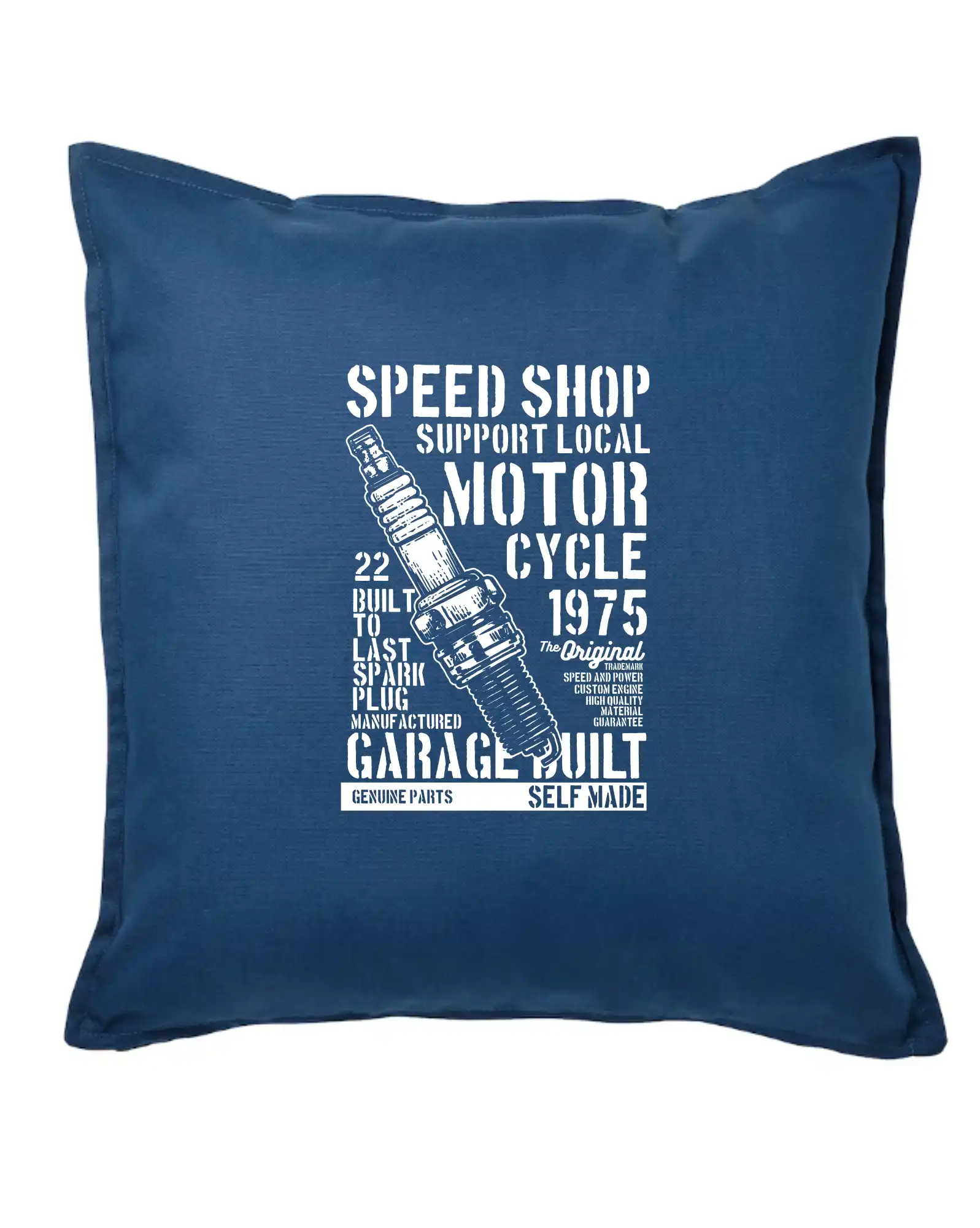 Tričká a mikiny s potlačou motoriek – pre pravých motorkárov - Spark Plug - Vankúš 50x50