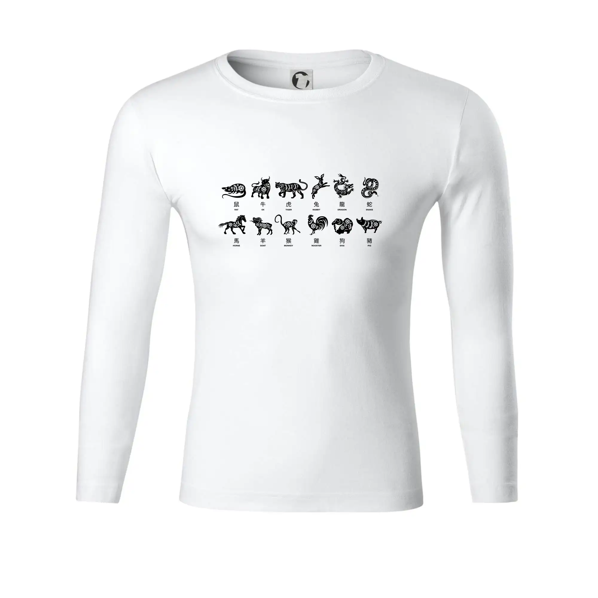 Narodeninové tričká podľa zverokruhu - Čínské znamení - Tričko Progress s dlhým rukávom