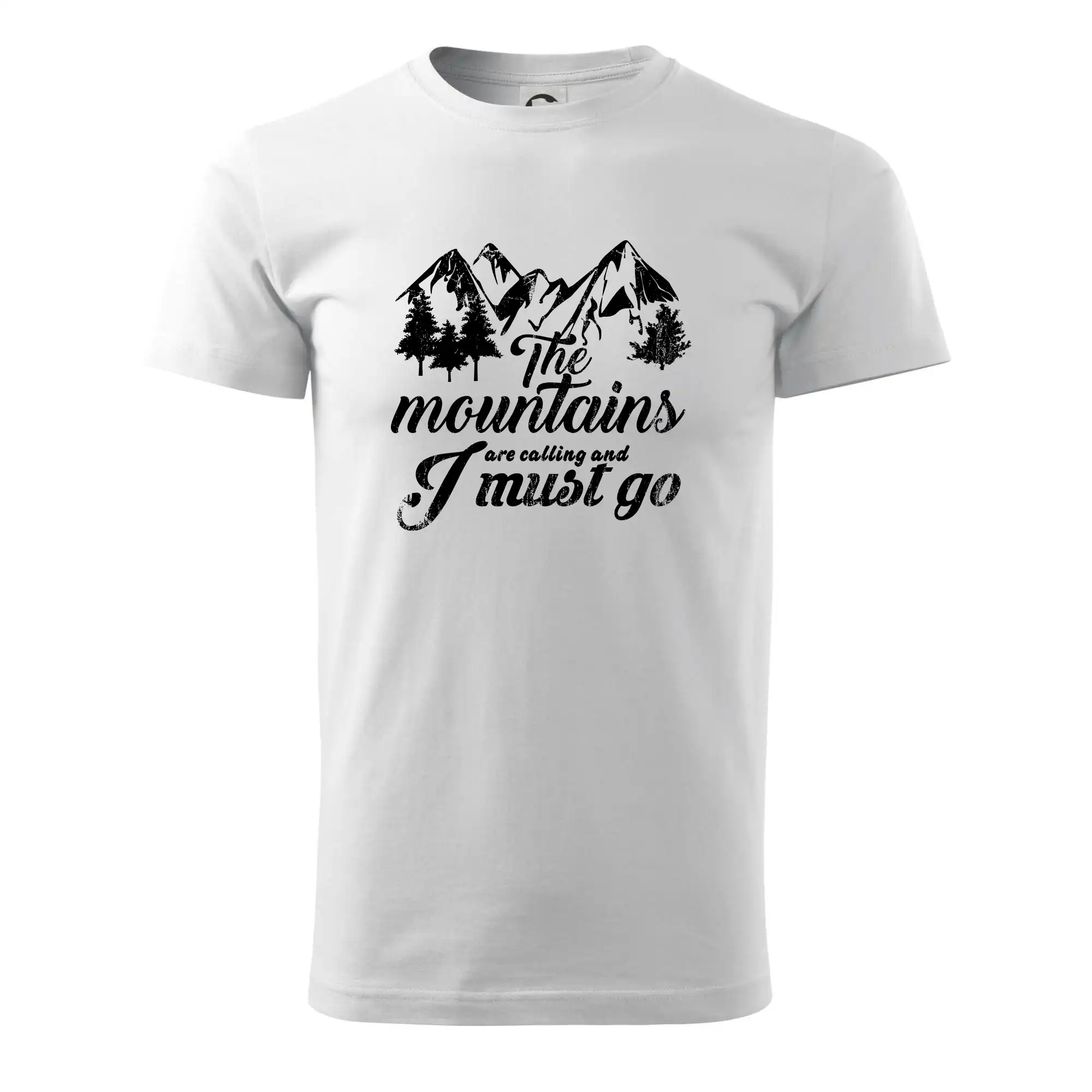 Trička pro horolezcov - The mountains are calling and i must go - Pánske tričko nižšej gramáže