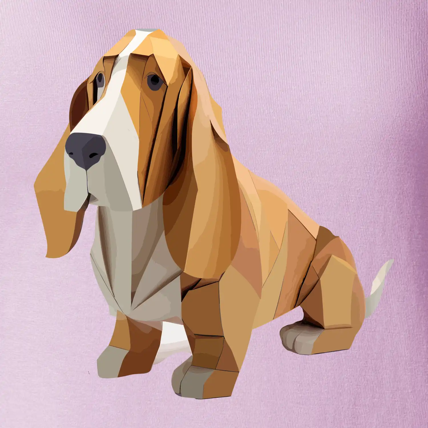 Baset slepený z papíru