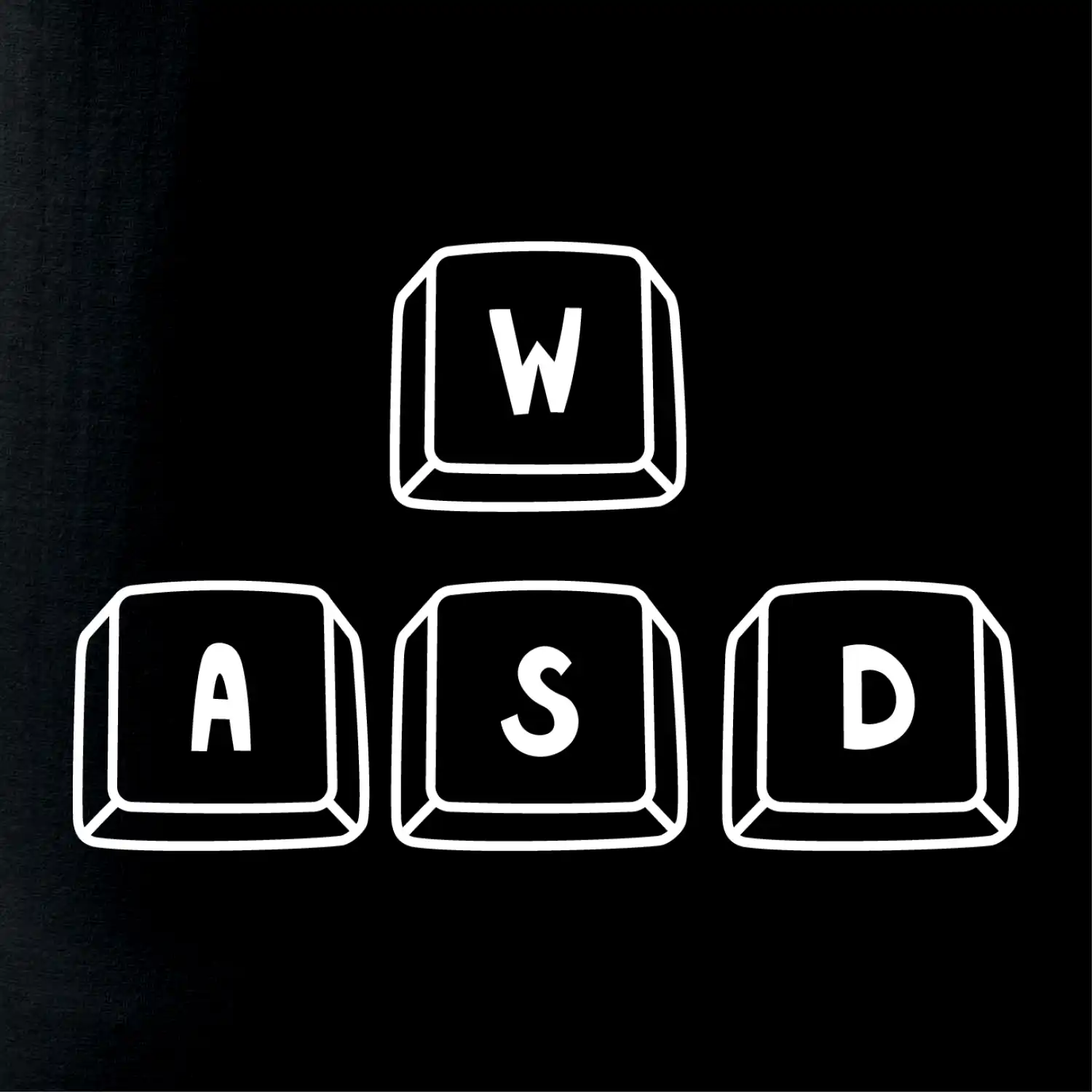 WASD klávesy - prso