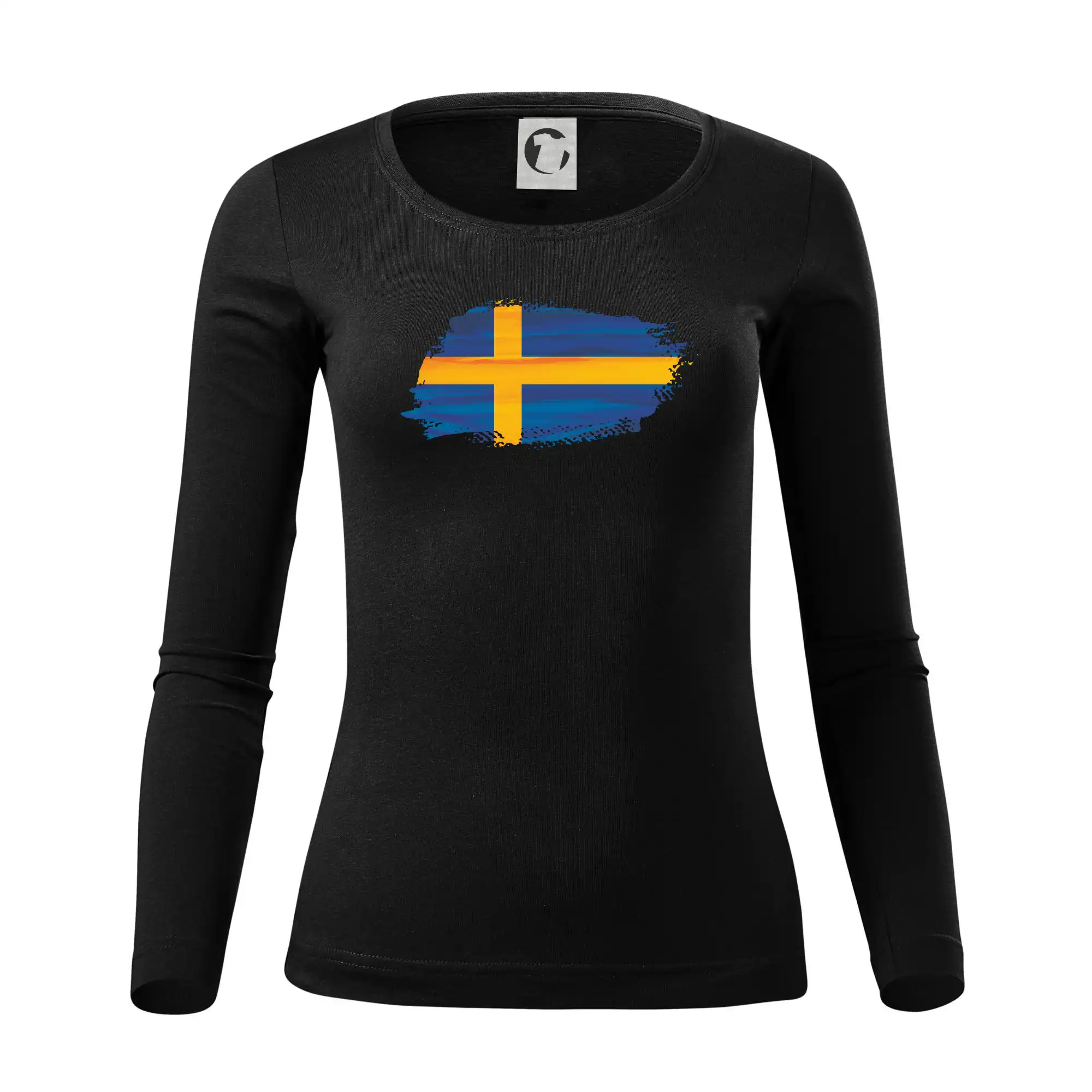 Švédská vlajka kreslená