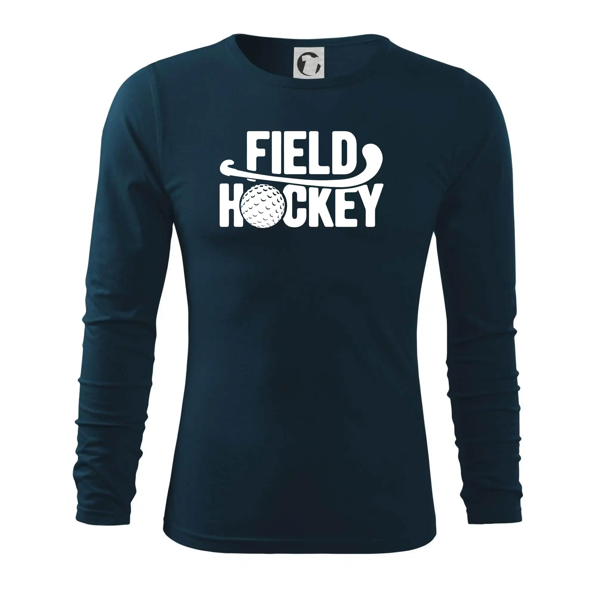 Field hockey míček a nápis